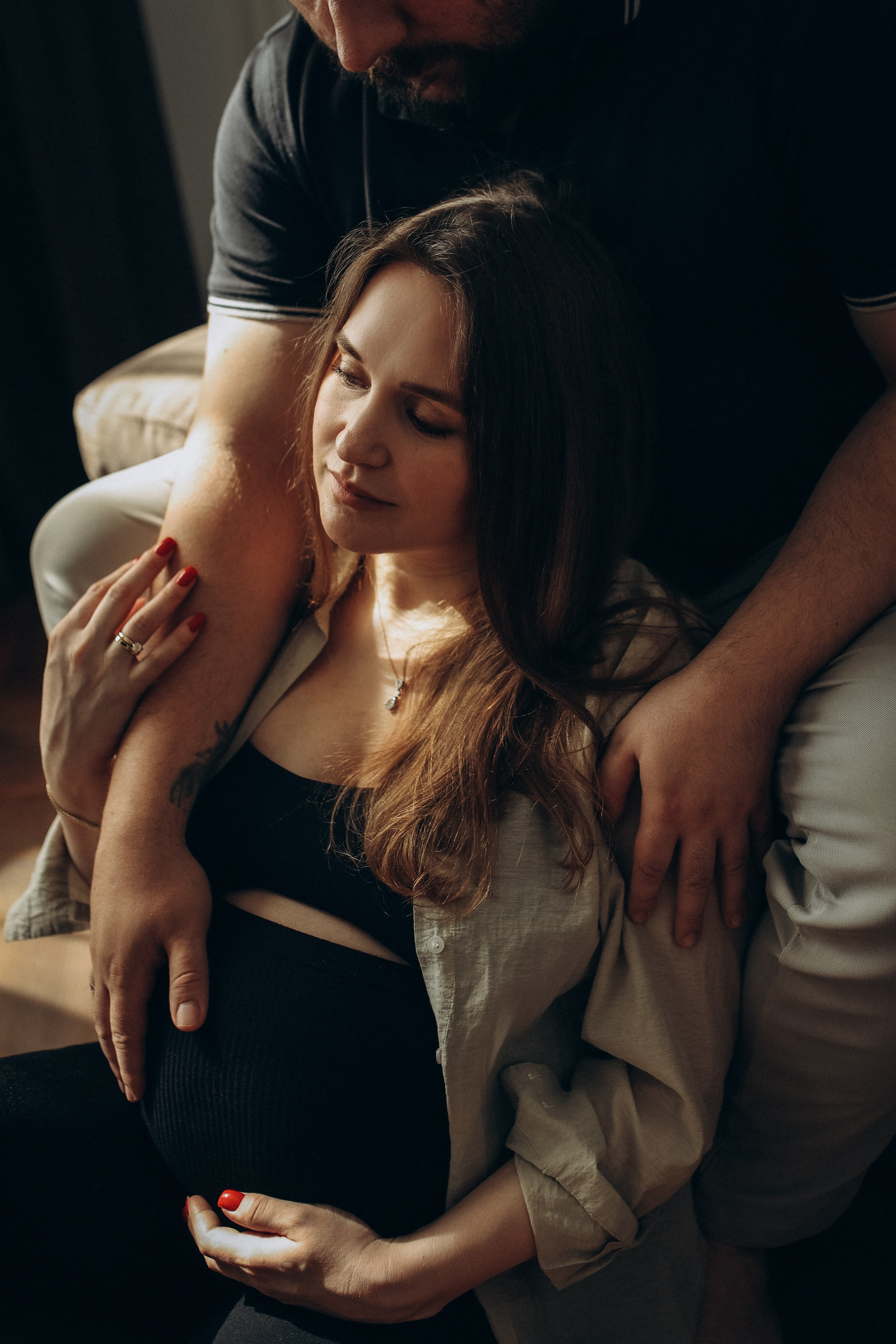 Беременность. Семейный фотограф и фотограф новорожденных в Санкт-Петербурге Алевтина