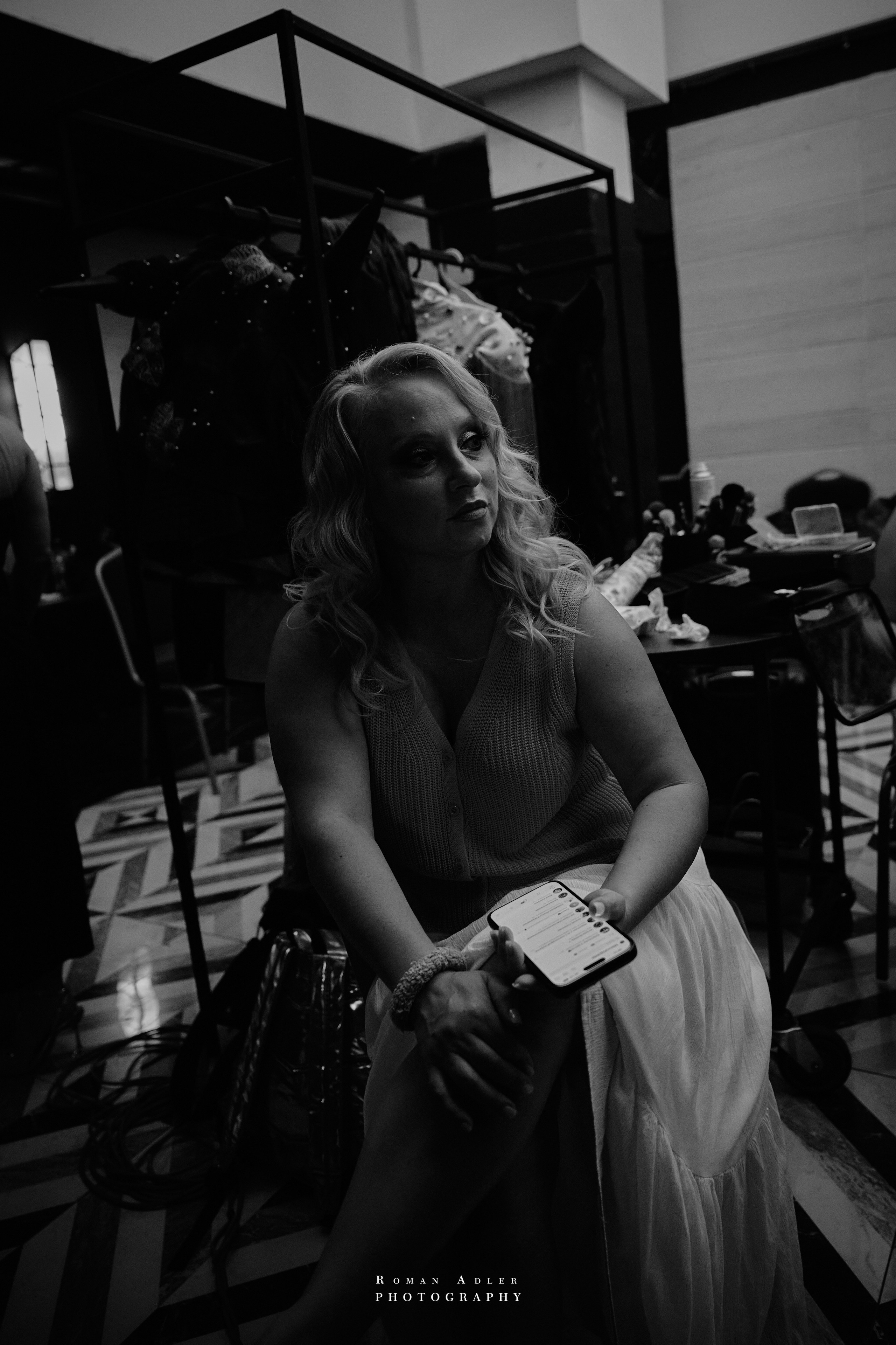 Бэкстейдж подготовки шоу Андрея Вишневского. Photographer Roman Adler