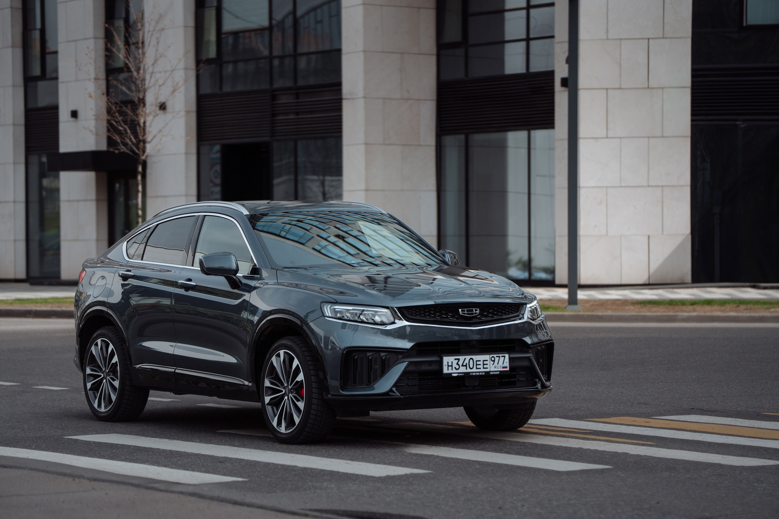 Рекламная съёмка Geely Tugella