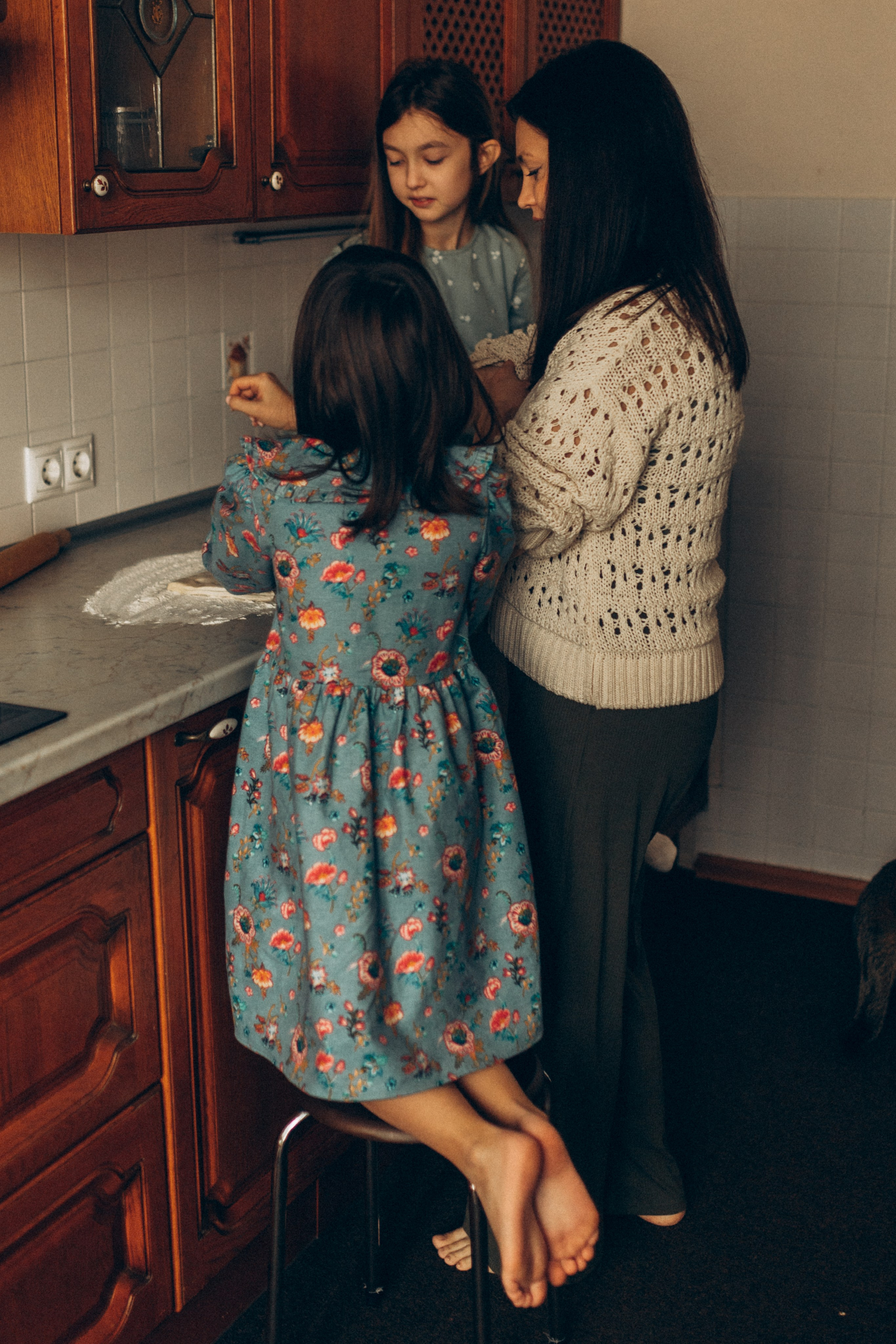 Наталья с Алиной и Ярославой. Семейный фотограф lifestyle в Новосибирске Елена Шпилевая