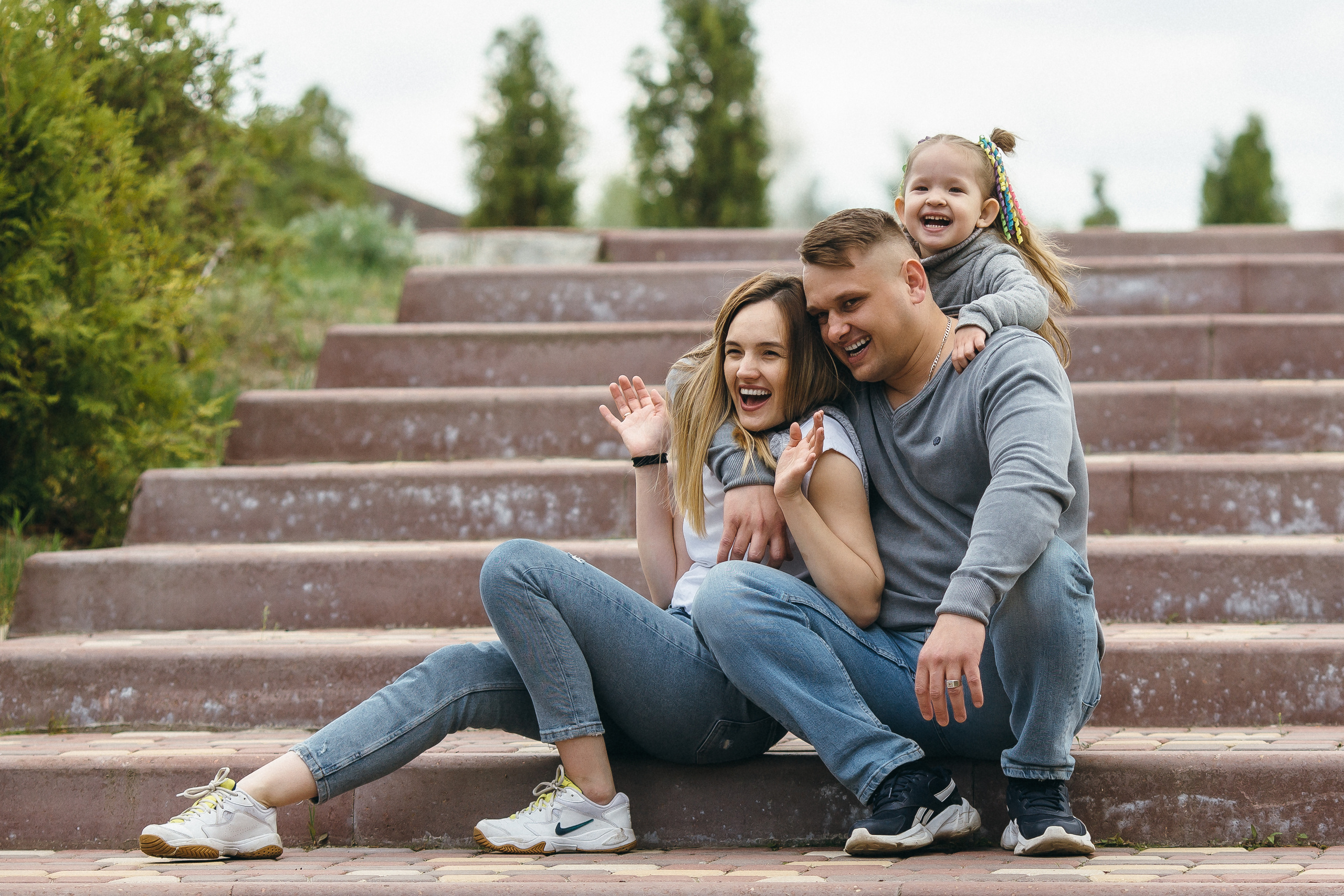 Семейная прогулочная фотосессия. Фотограф Петр Капралов