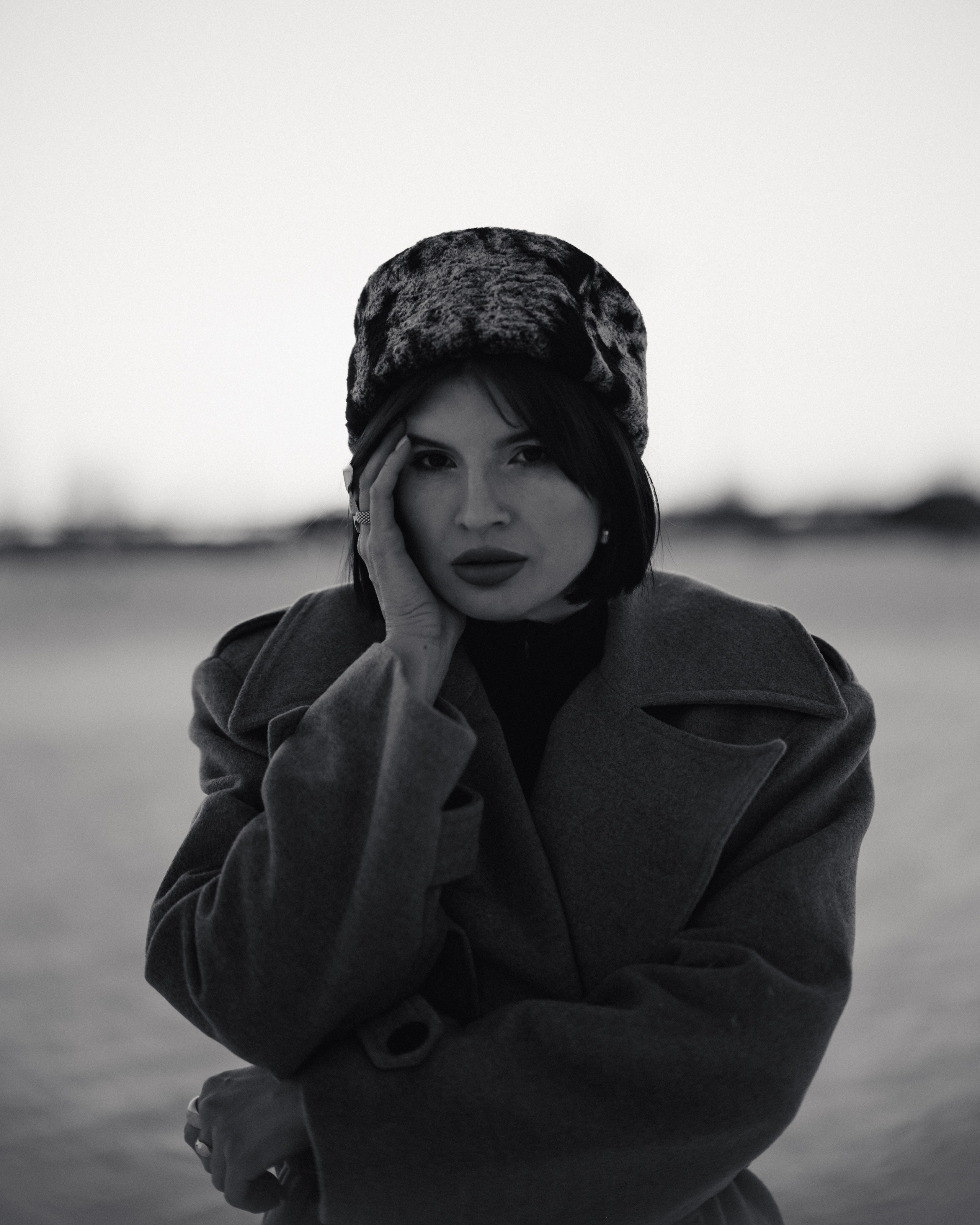 Фотосъёмка с цветком на льду на Ростовском море