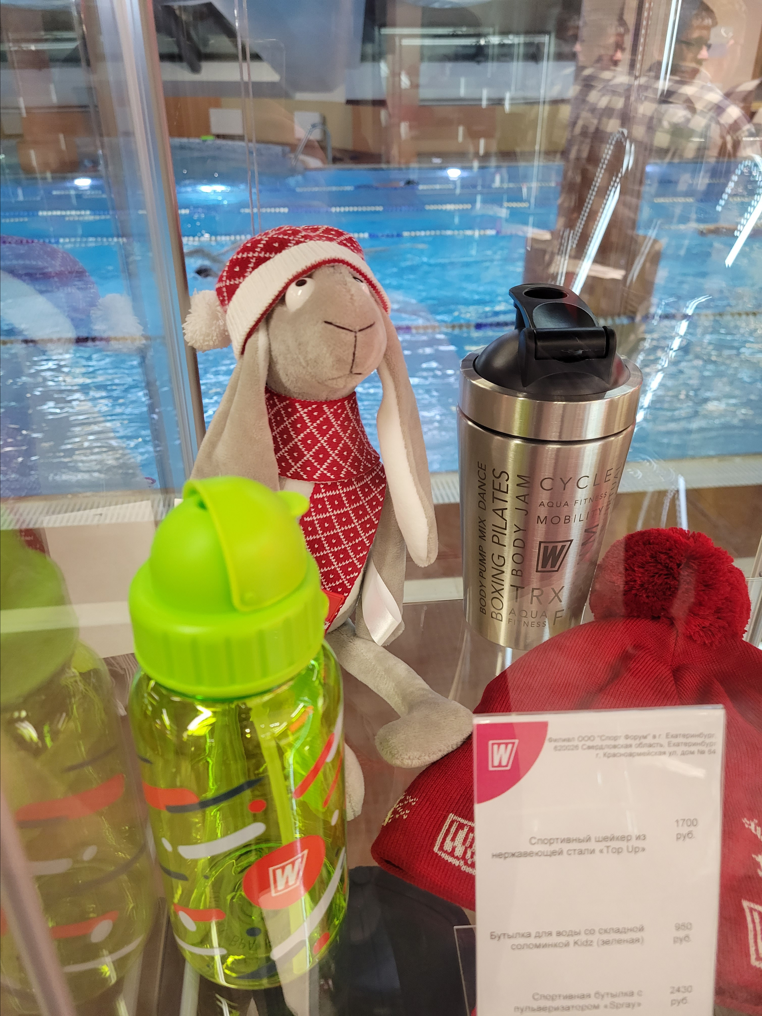 31.12 в WorldClass из спортсменов, мне кажется, оставались только я и вот такой Новогодний worldClass-заяц. Не смог его оставить одного в клубе - забрал с собой (последний был в магазине, самый упорный)