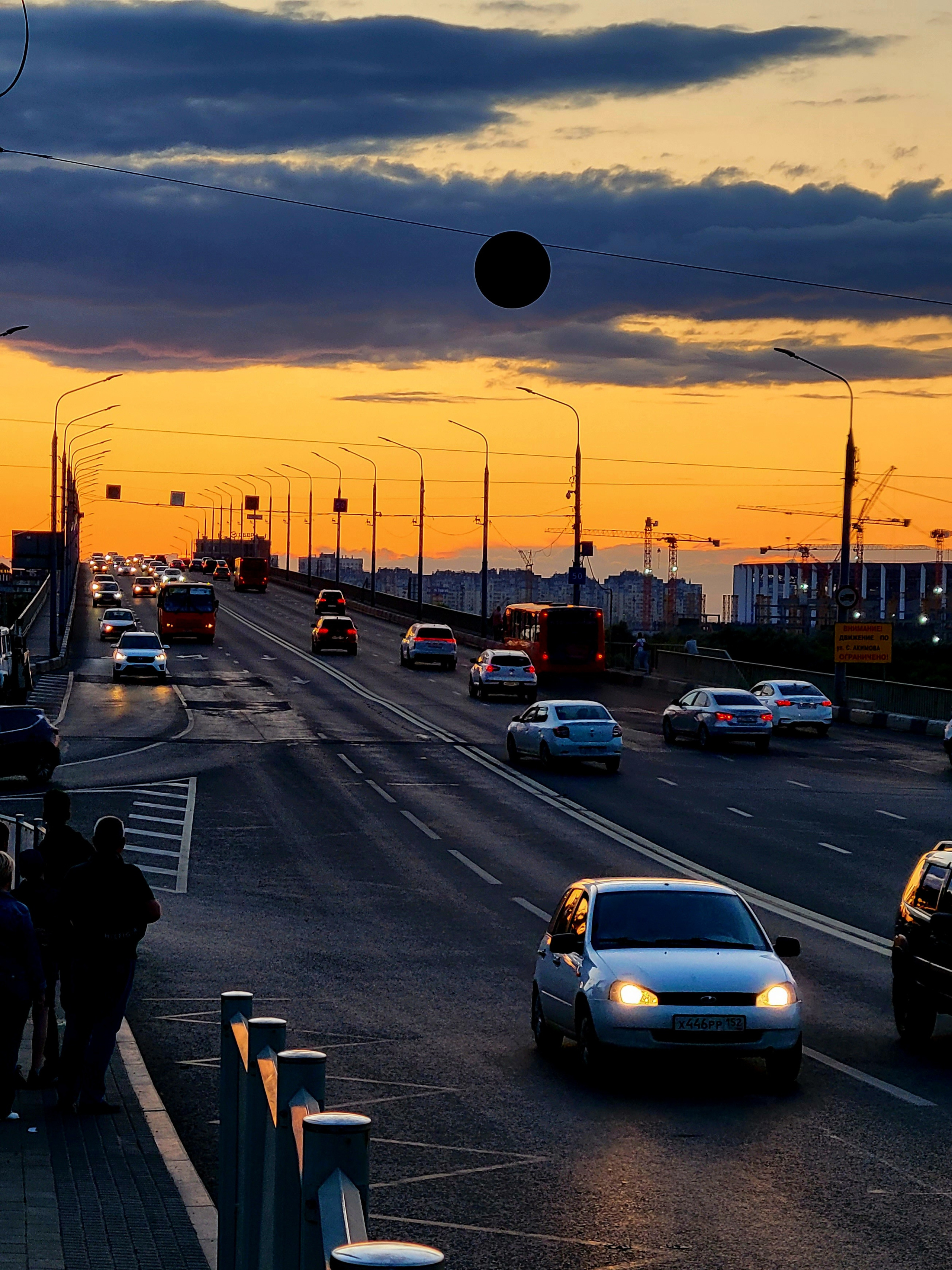 Закаты показывали весь вечер красивые
