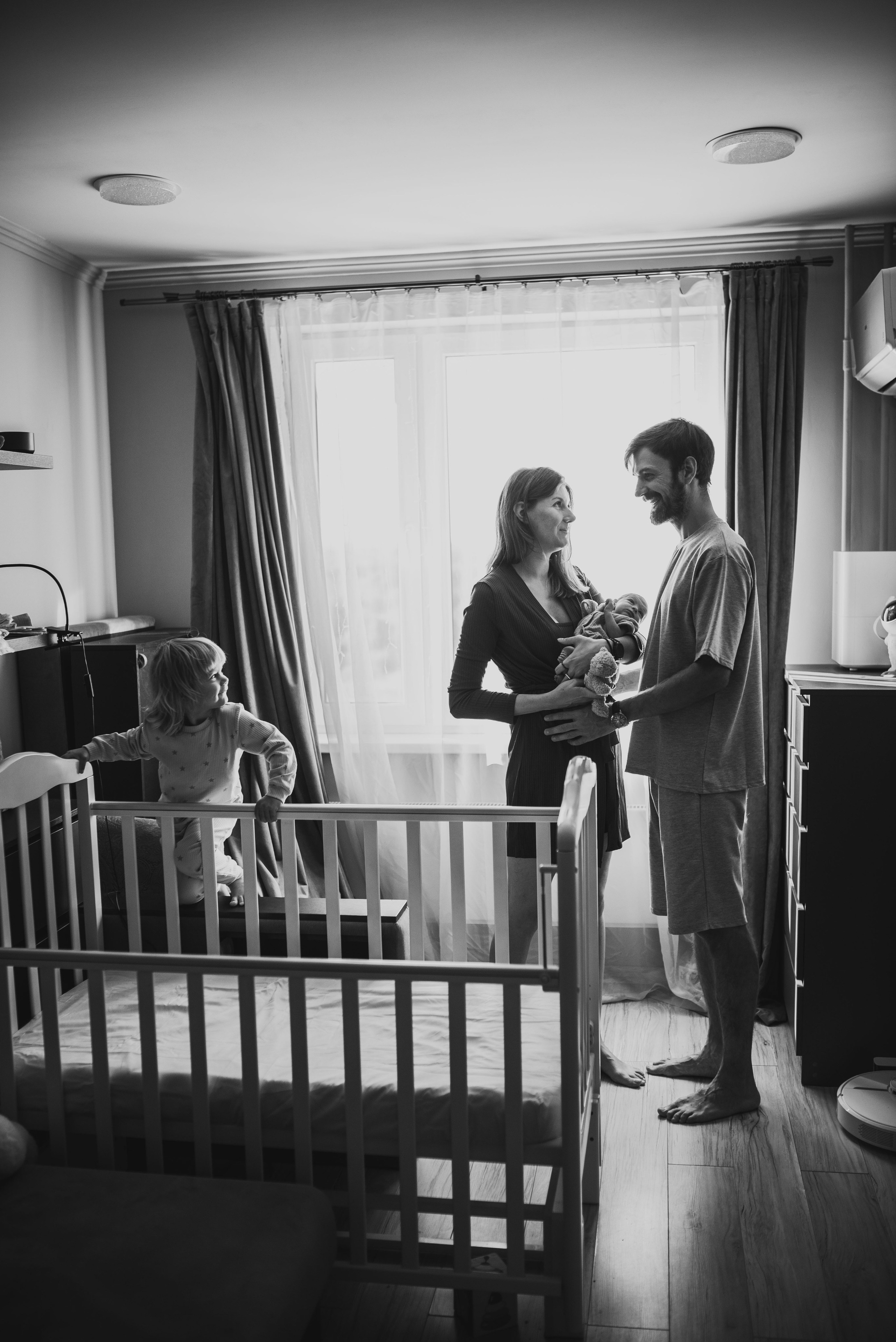 Домашняя фотосессия с новорожденным. Семейный фотограф в Домодедово и Москве Елена Пичугина