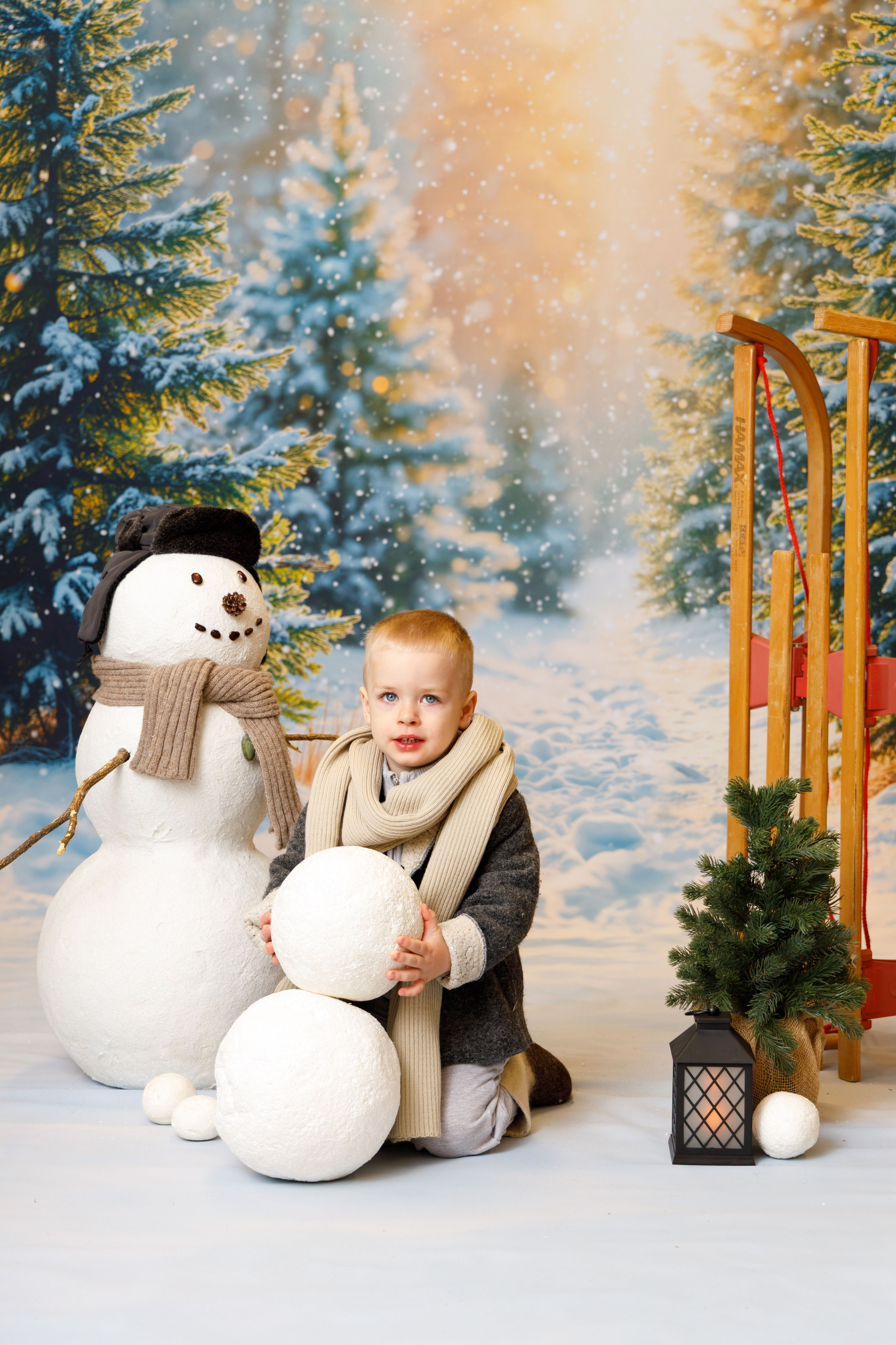 Зимний лес. Детская фотостудия Москва