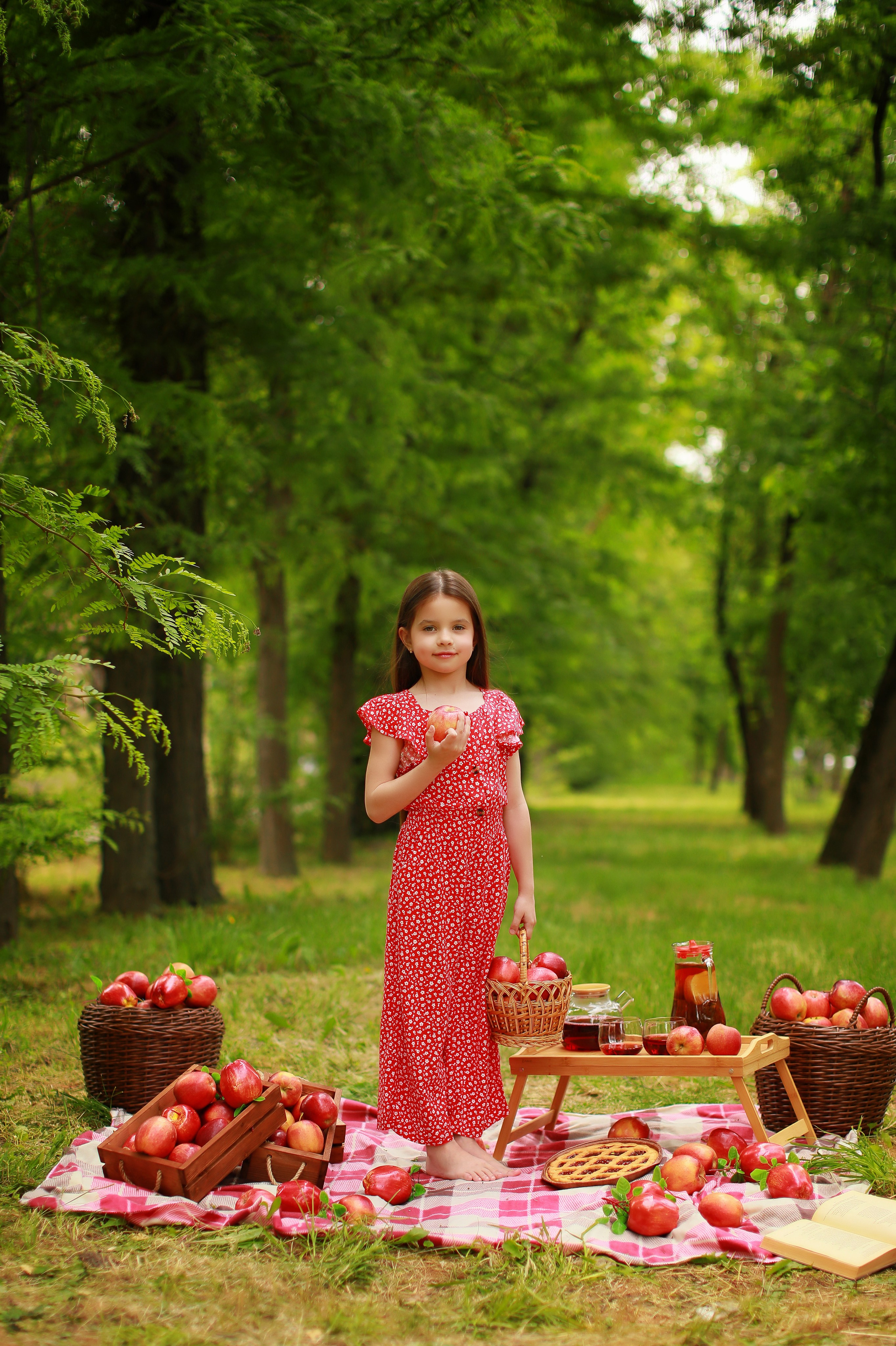 Яблочный пикник. Детский семейный фотограф Краснодар