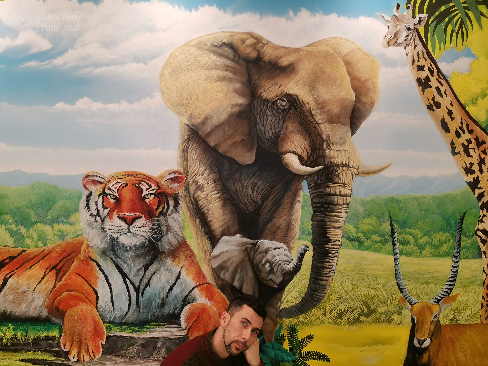 Роспись стен москва животные