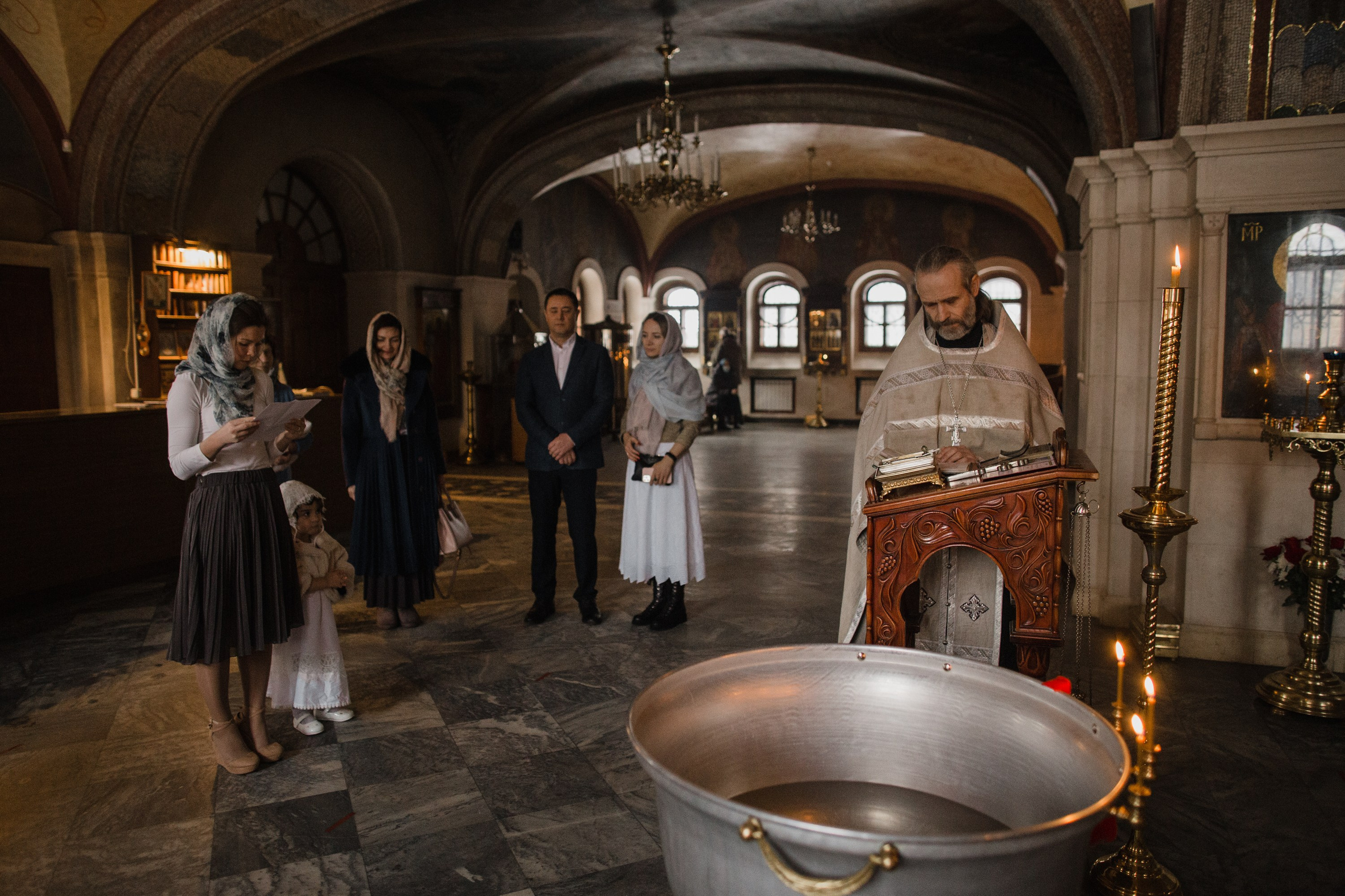 Крещение. Репортажный и свадебный фотограф в Москве Лена Таращенко