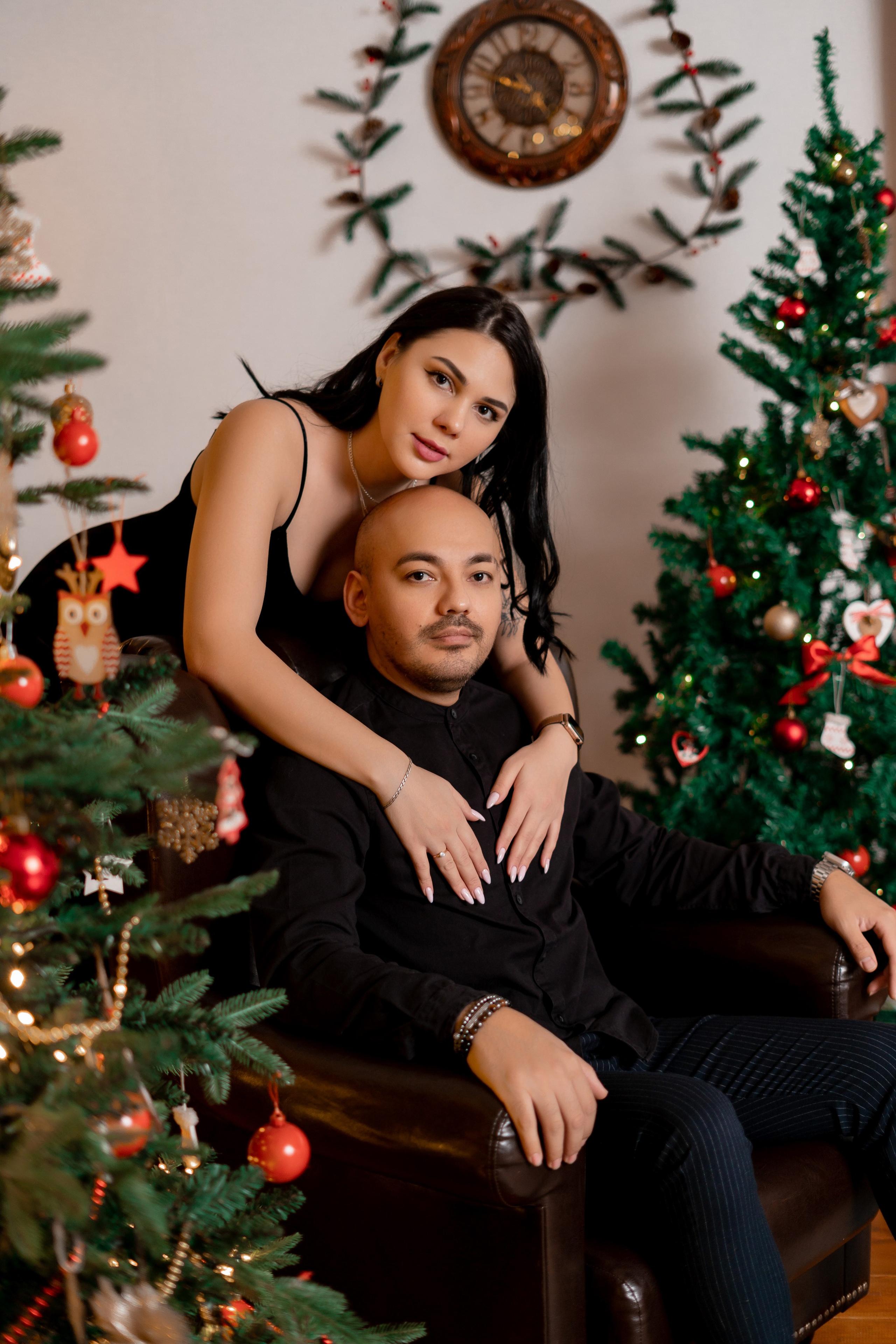 Новогодняя фотостудия. Семейный фотограф СПб Анастасия Василь. Фотосессия на годик