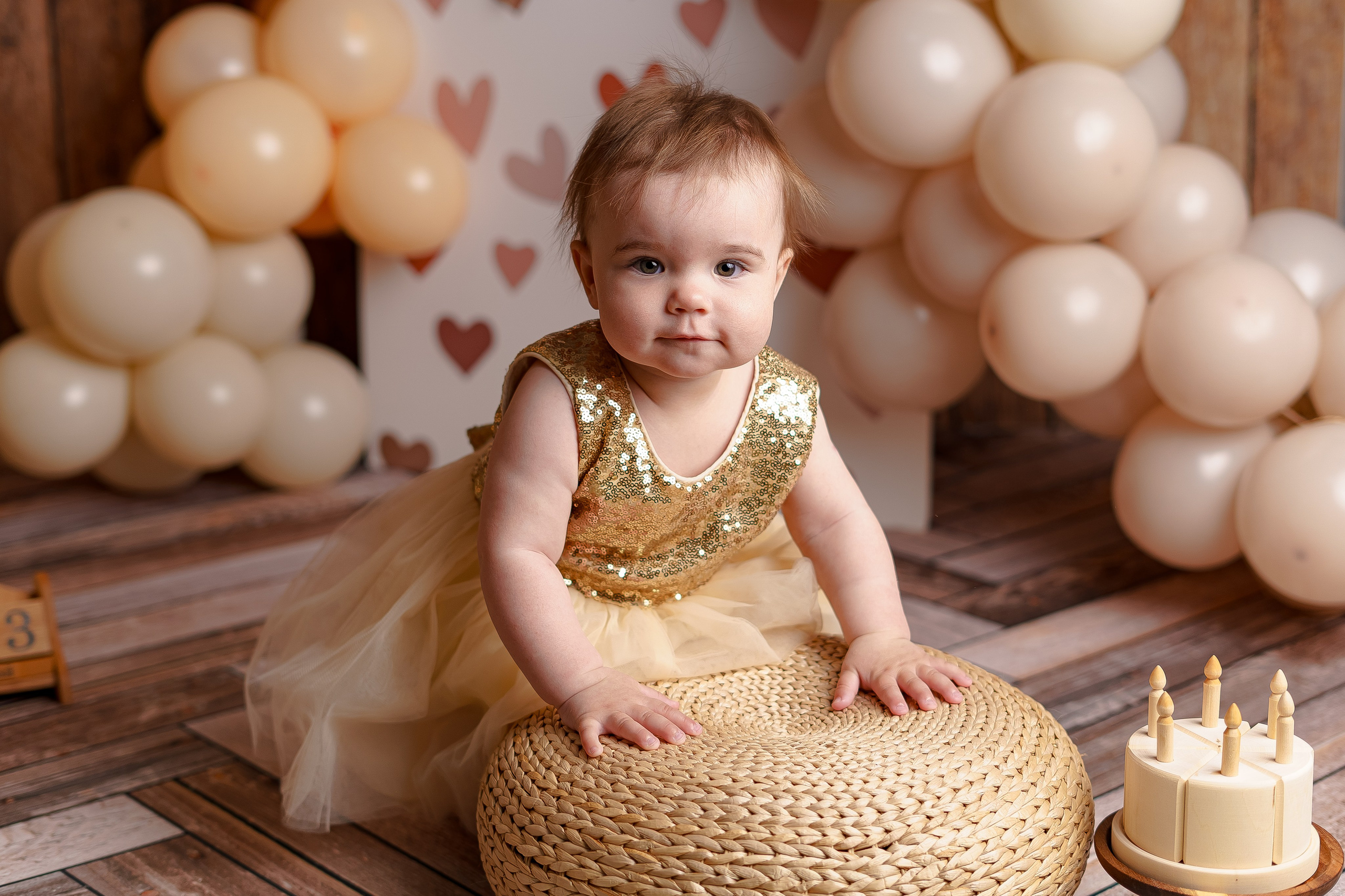 Шары к тарифу «годик эксклюзив». Фотограф новорожденных в г. Павлово Беспалова Екатерина