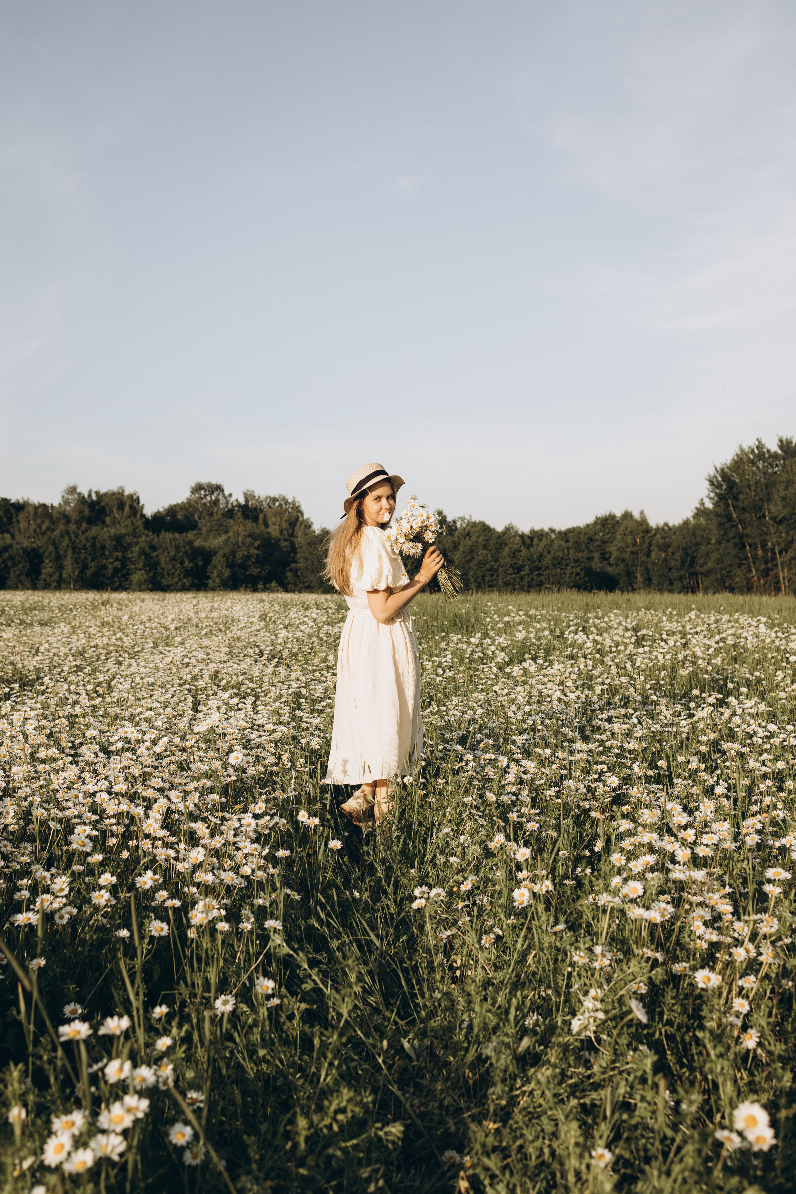 Маша и ромашки. Семейный фотограф в Москве Виктория Ястребинская