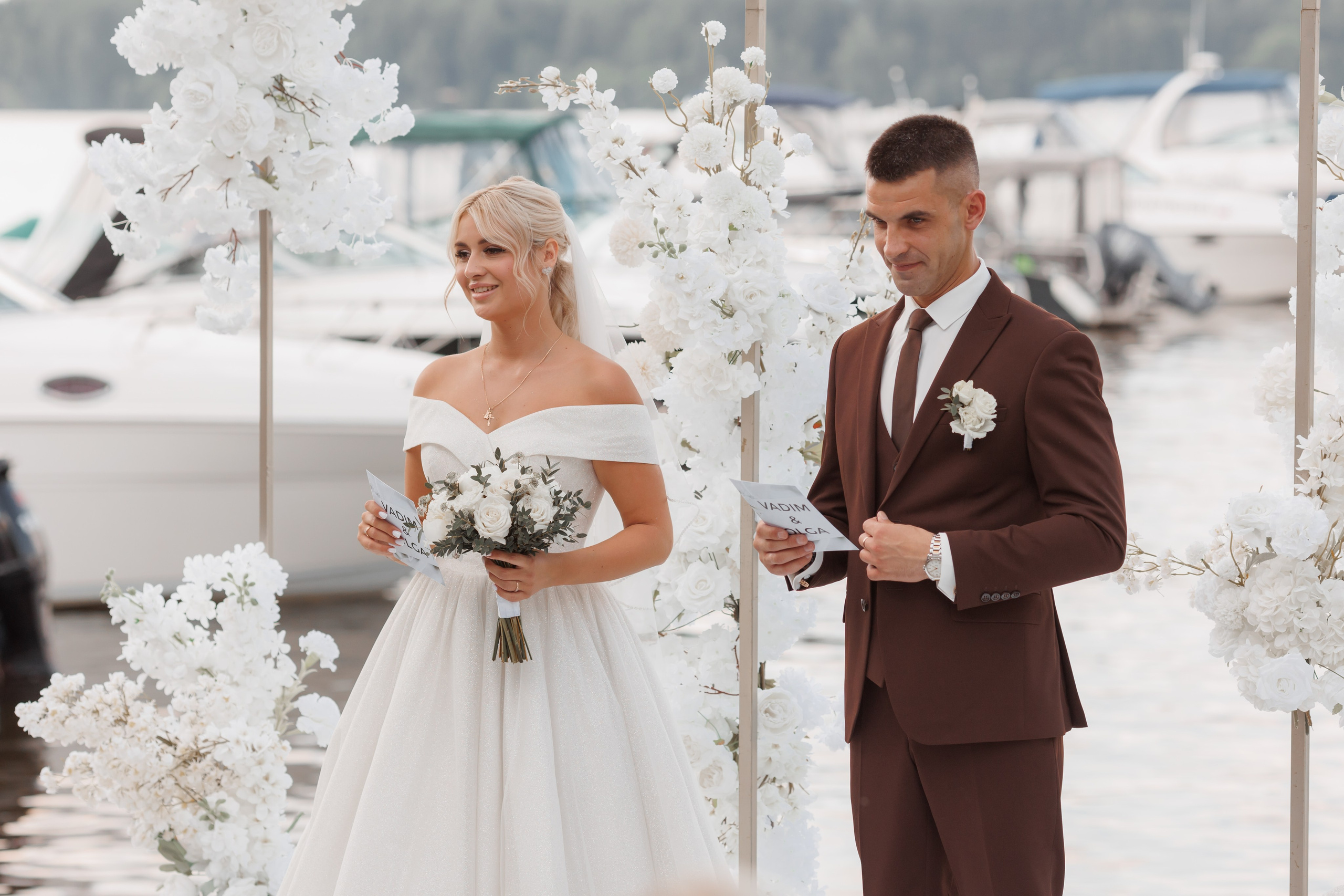 Ольга и Вадим, яхт-клуб «Портофино». Свадебный и репортажный фотограф (Москва, Королев и другие)