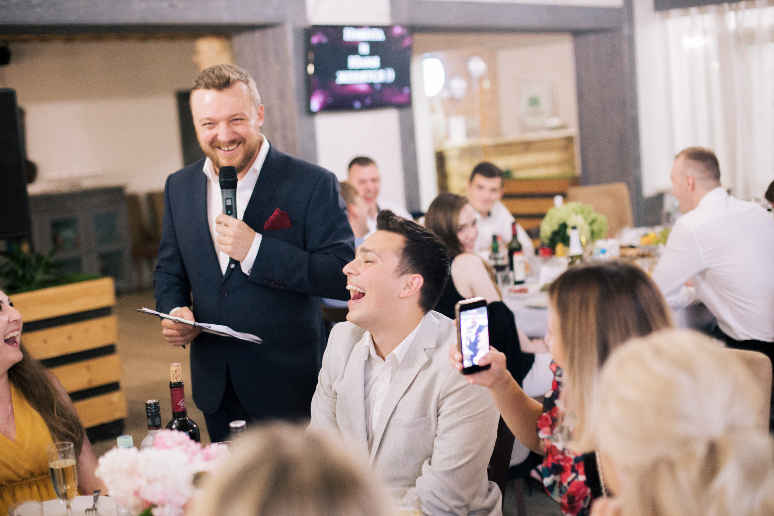 Фото ведущего Сергея Рябинина. Фотографии со свадеб, корпоративов, юби. Ведущий на свадьбу, корпоратив и юбилей в Москве Сергей Рябинин