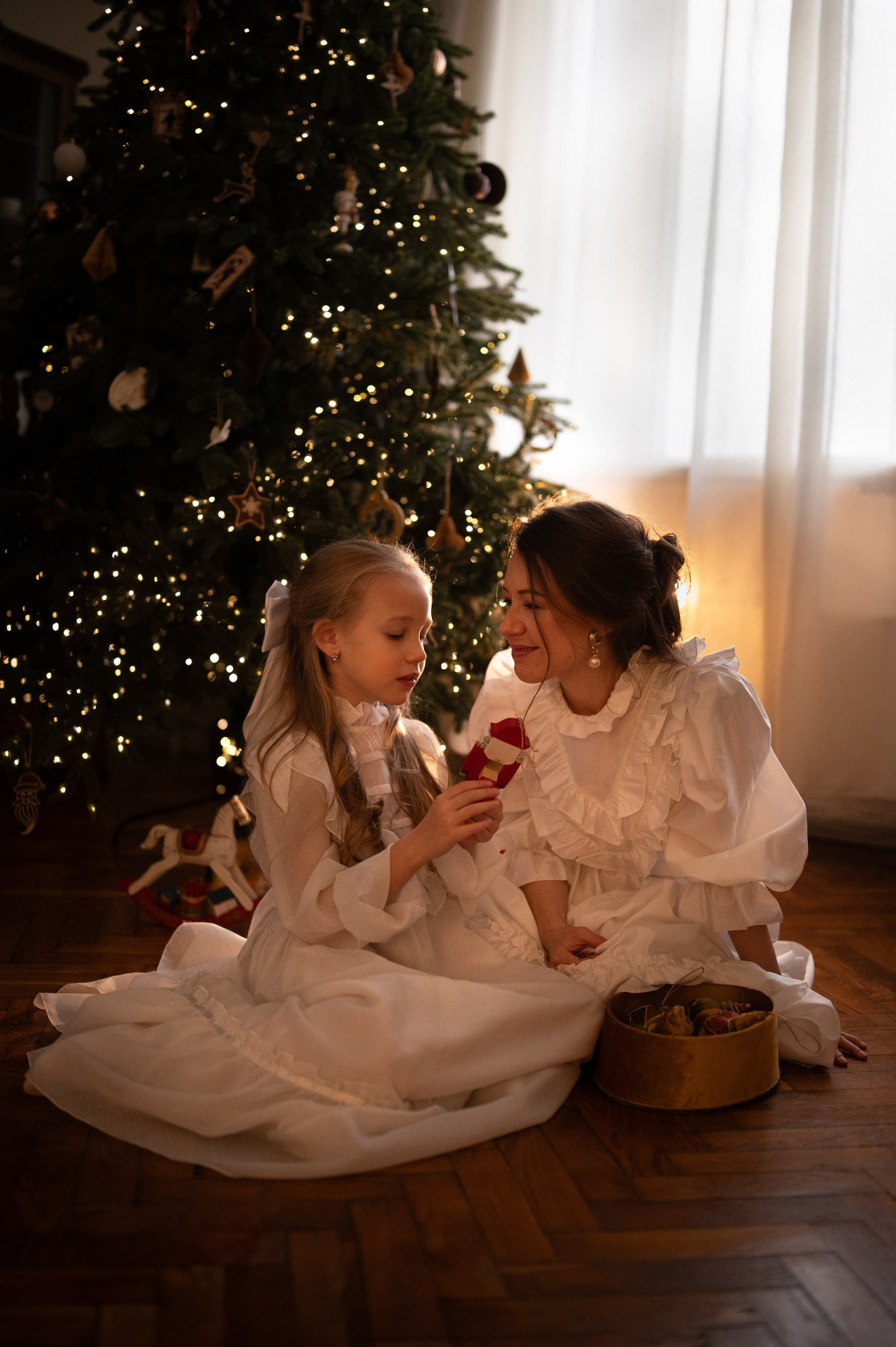 Новый год в винтажном стиле. Семейный и детский фотограф в Москве Анна Оськина
