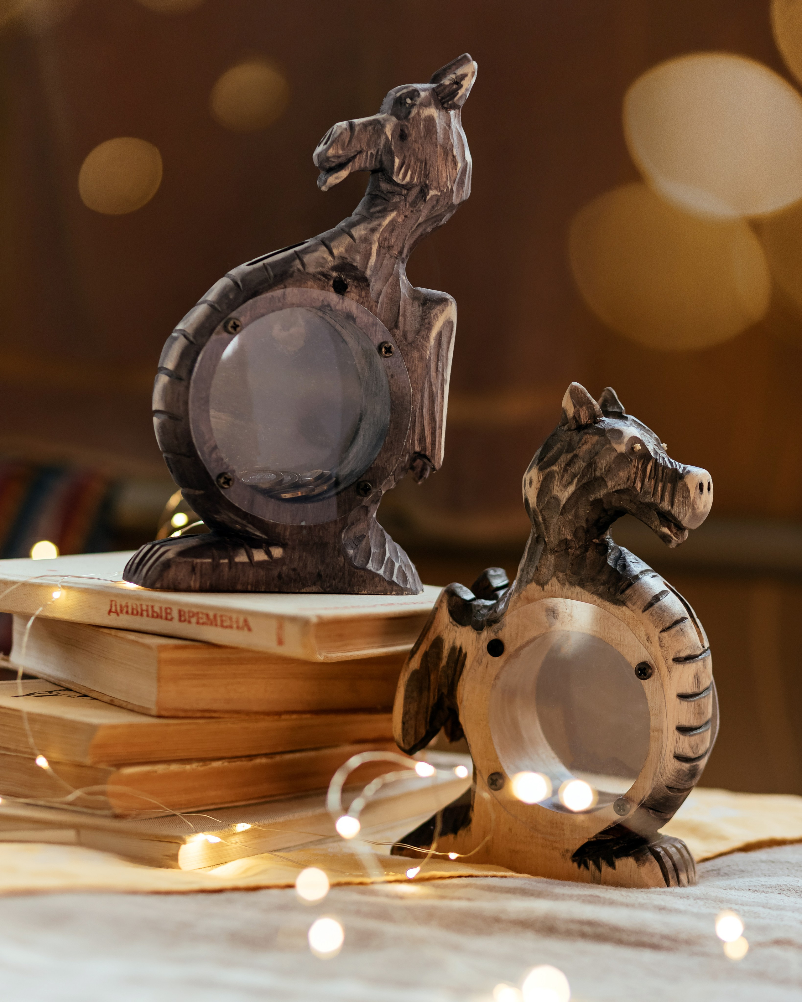 Драконы ,копилка для монет , уникальна ручная работа