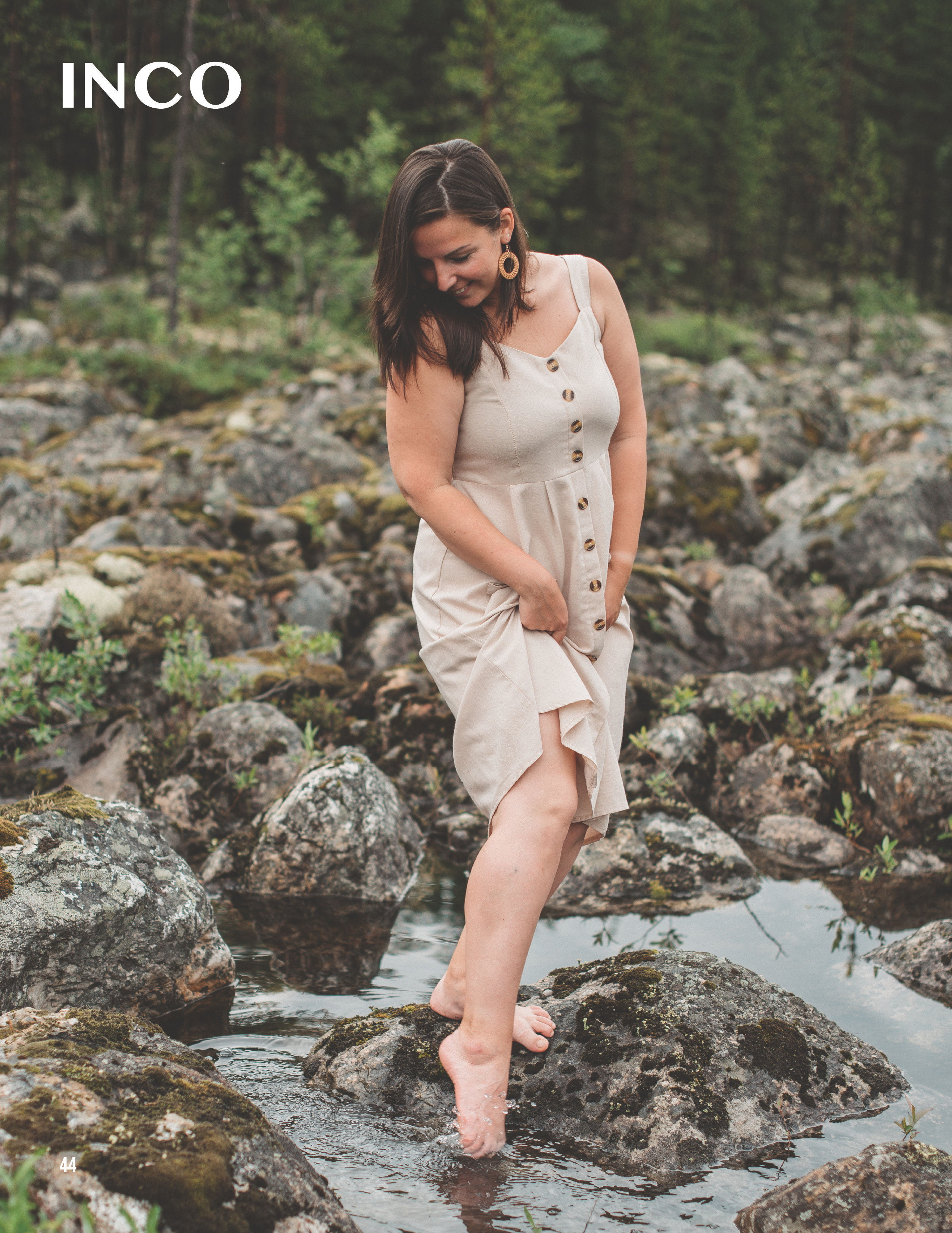 INCO. Наташа на камнях. Фотограф Наталья Могилевская Мурманск Териберка Сейдозеро Рыбачий