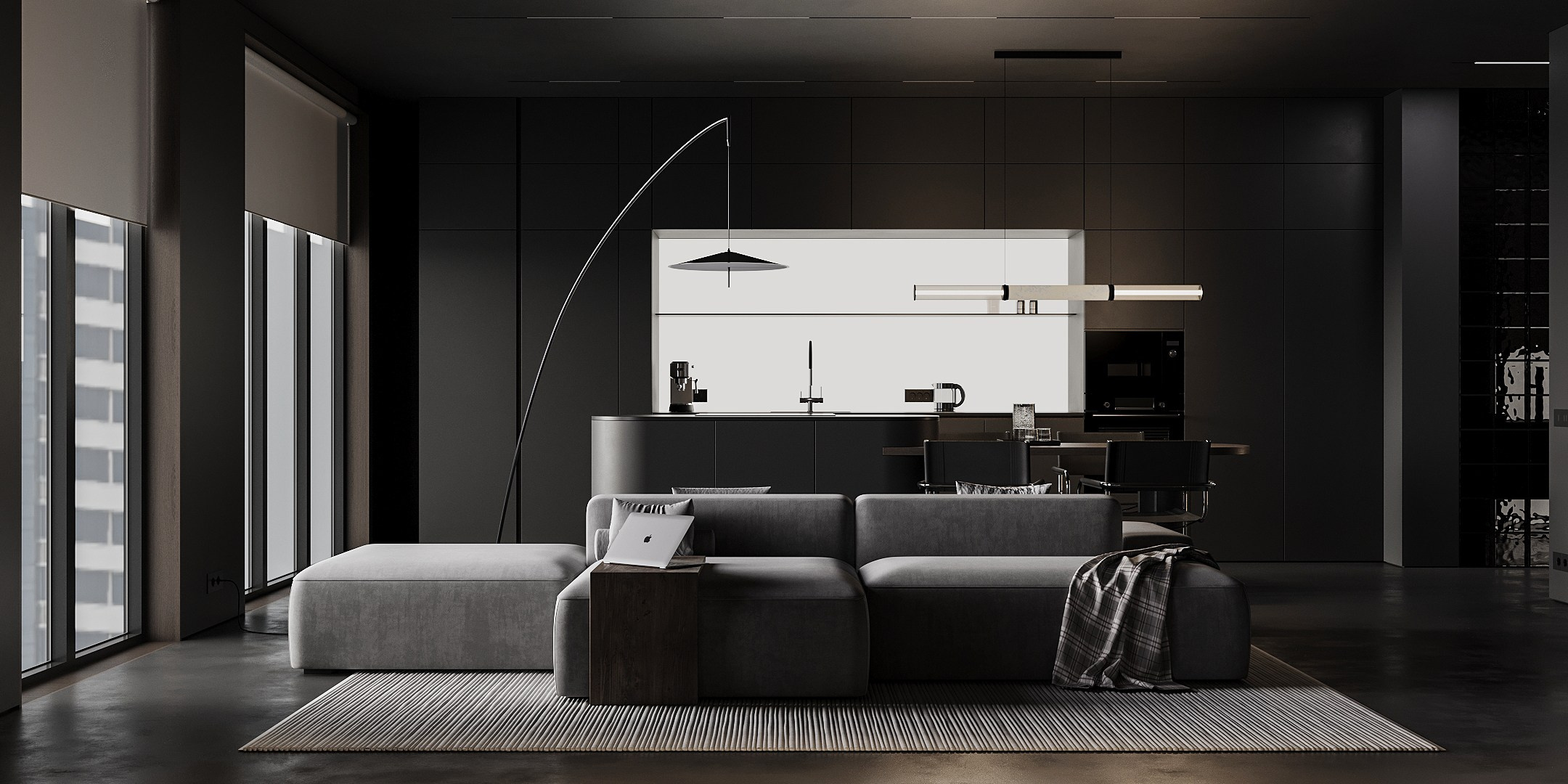 Прихожая и кухня-гостиная. Ronirosse