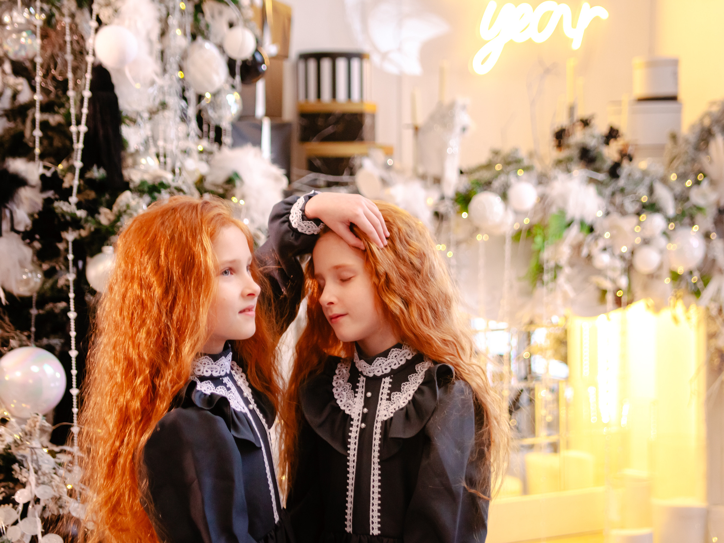 Новогодняя история рыжих лисят. Портретный и семейный фотограф в Воронеже Ксения Ремизова