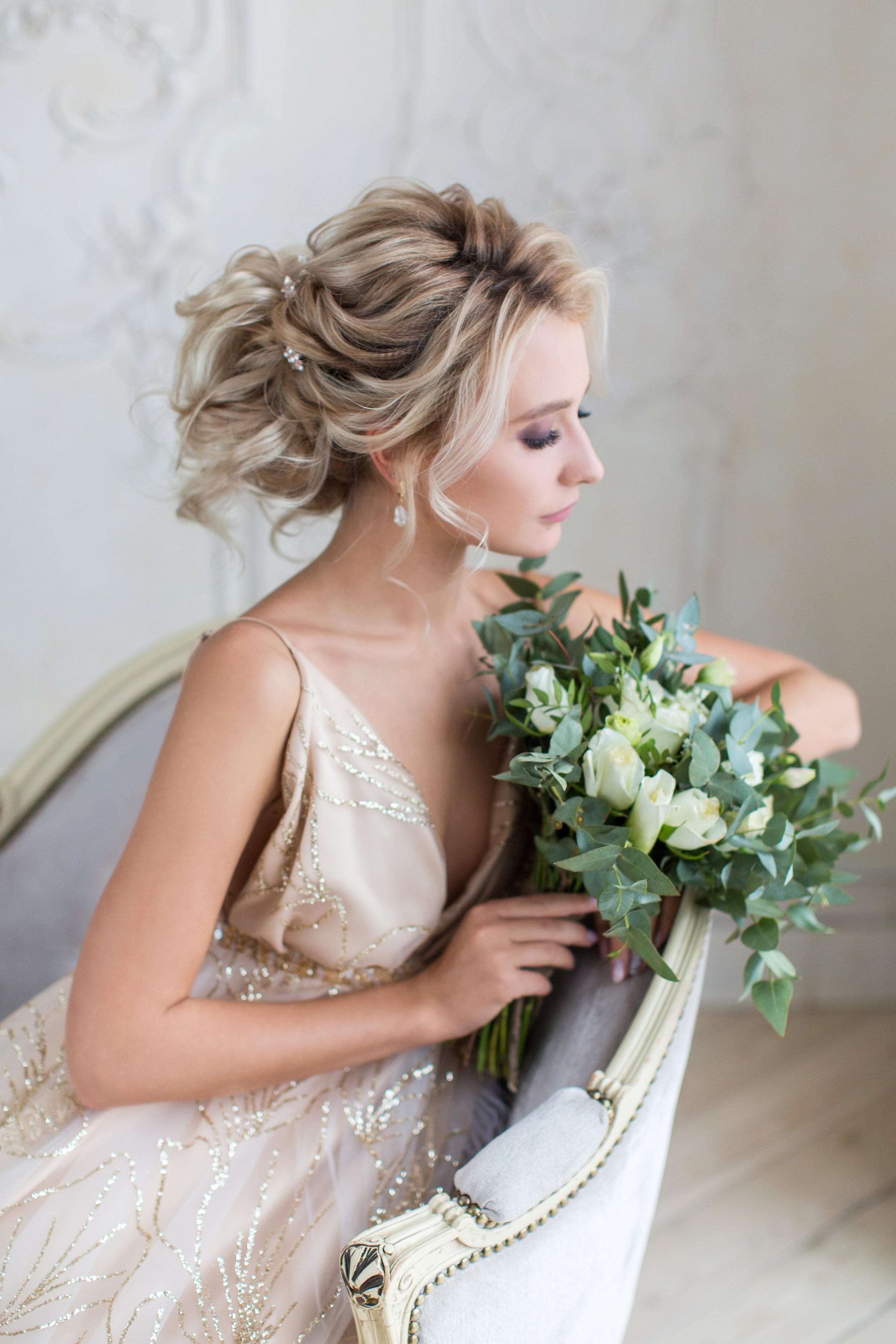 Свадебные образы. Прически и макияж на свадьбу, фотосессию, корпоратив от стилиста Кандаловой Елены в Москве, Домодедово