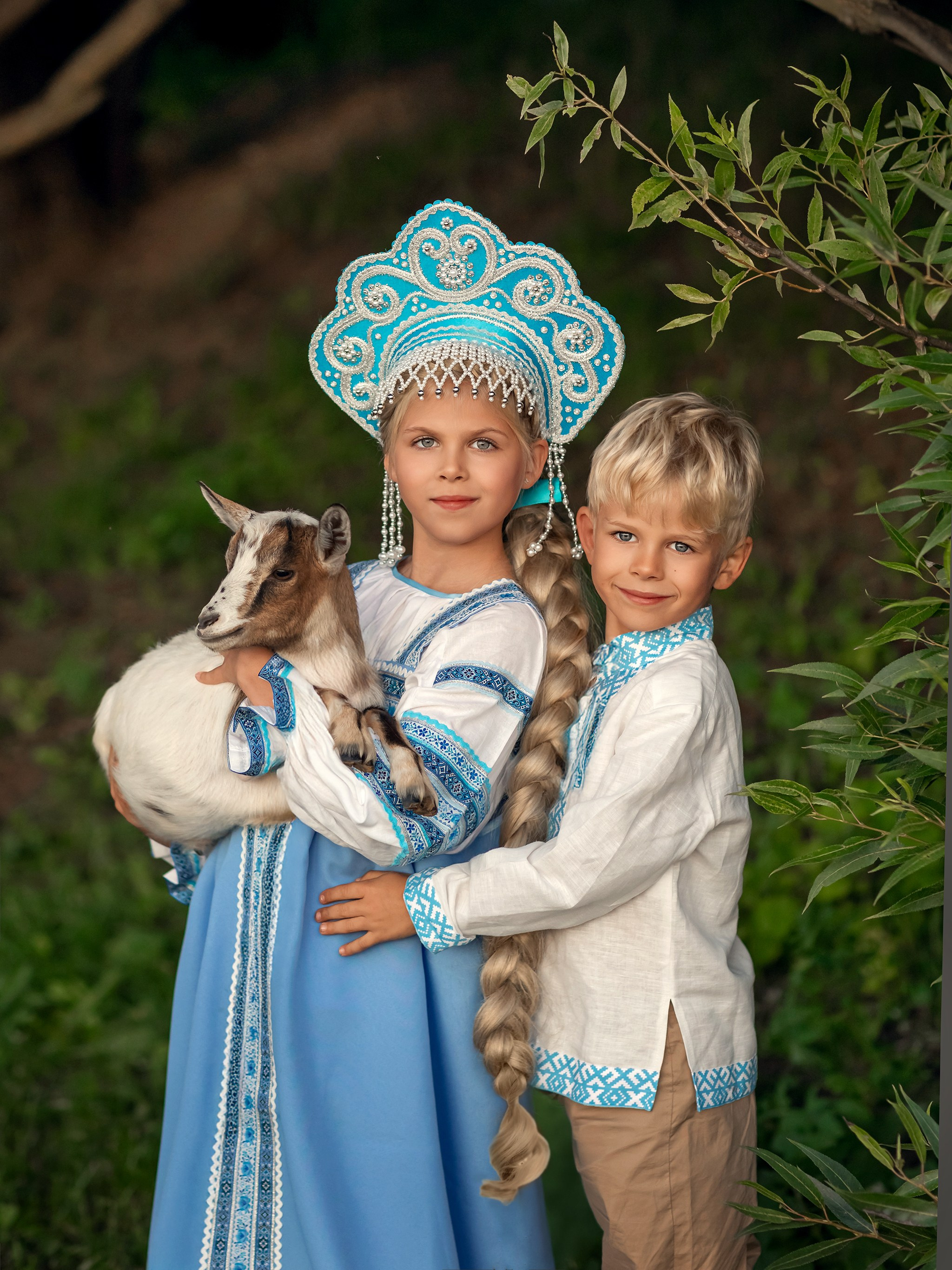 Семейная съемка с животными. Детский и семейный фотограф Елена Михайлова в Москве