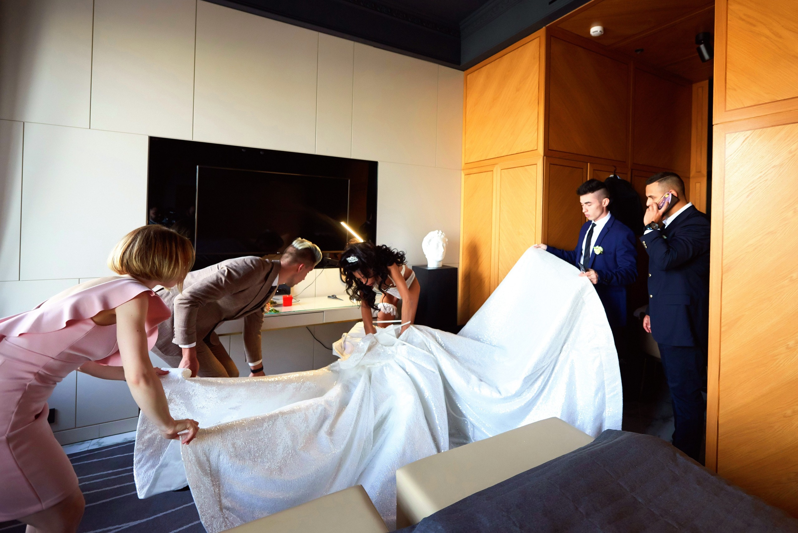 Михаил и Анна (Первый Дворец Бракосочетания России на Английской набережной 28). Портретный, семейный и свадебный фотограф в Санкт-Петербурге и в Пушкине Ширяев Денис