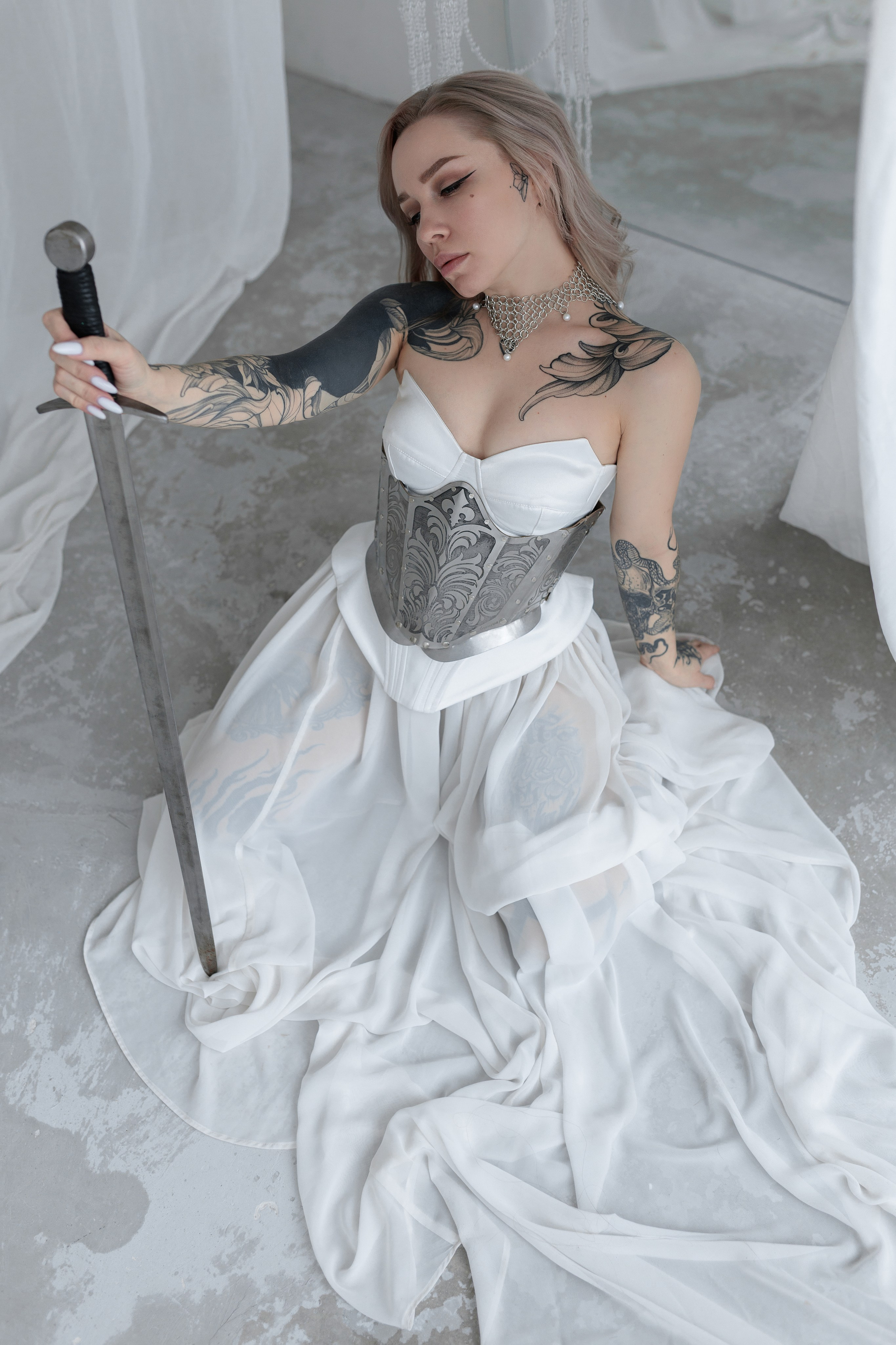 Кольчужное ожерелье с жемчугом. Лиза Бродская — фотограф в Москве