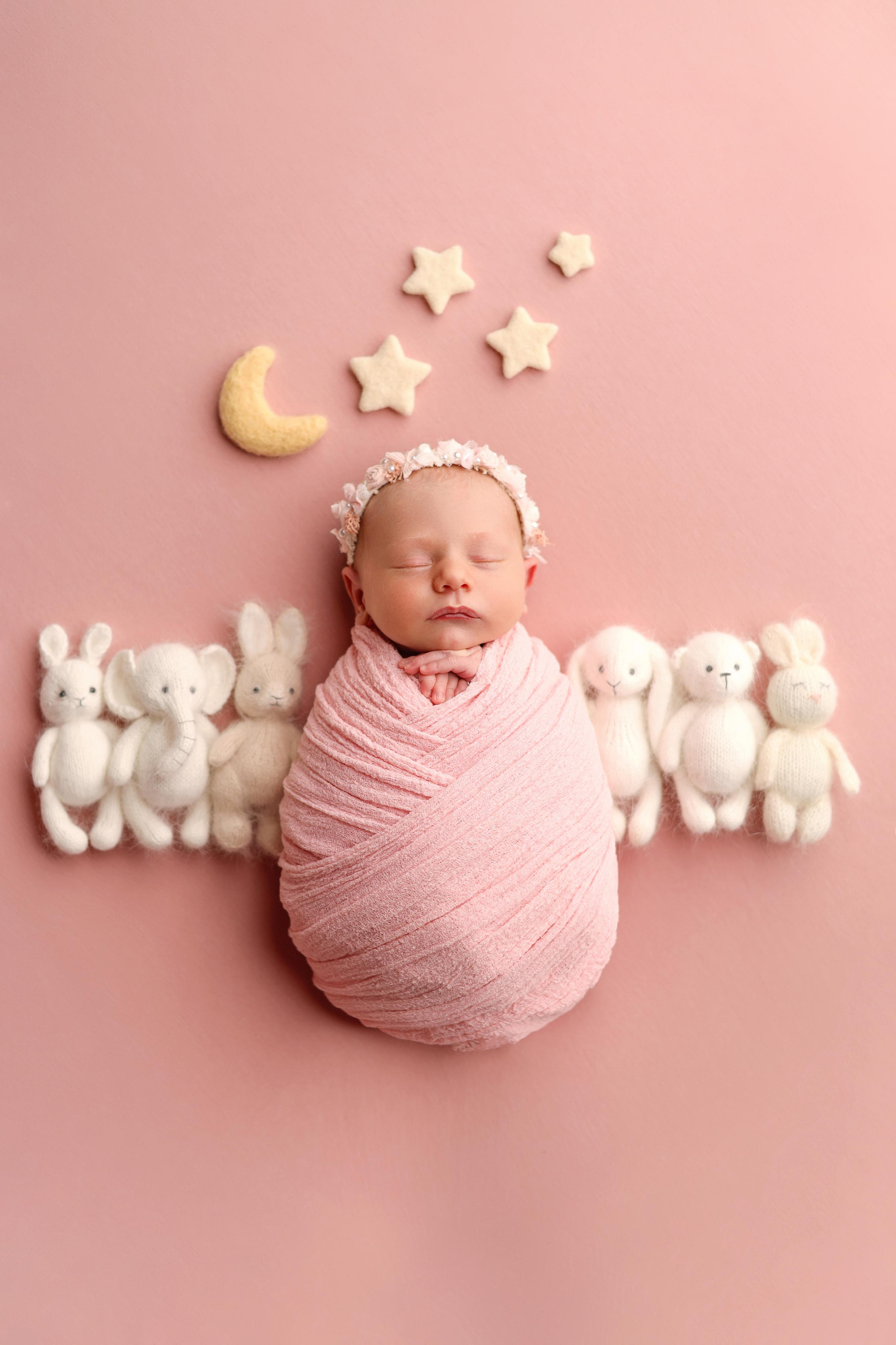 Ньюборн съемка Таисии. Фотограф новорожденных Москва. Ньюборн фотограф Москва