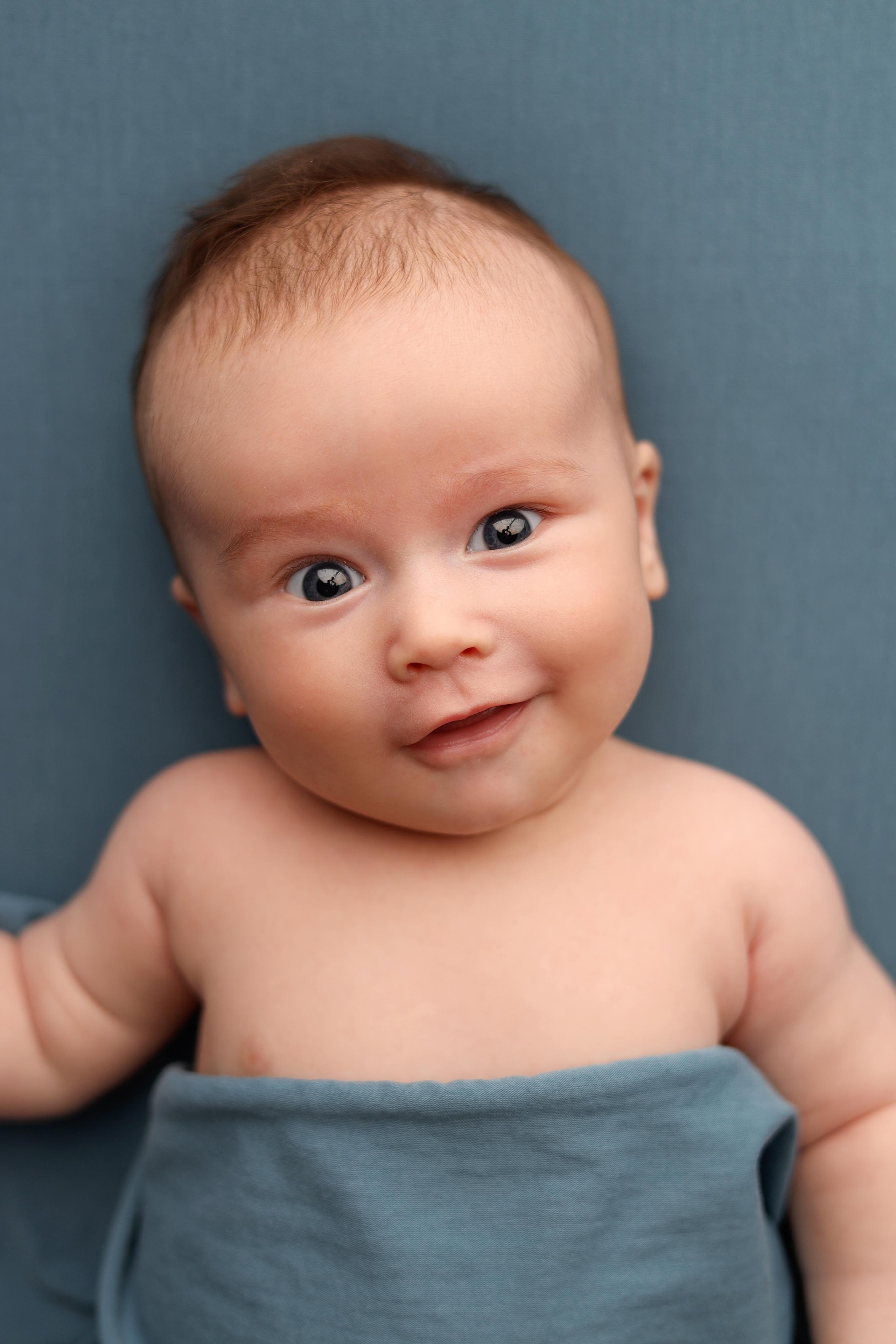 Ньюборн съемка мальчика Левы, 3 месяца. Фотограф новорожденных Москва. Ньюборн фотограф Москва