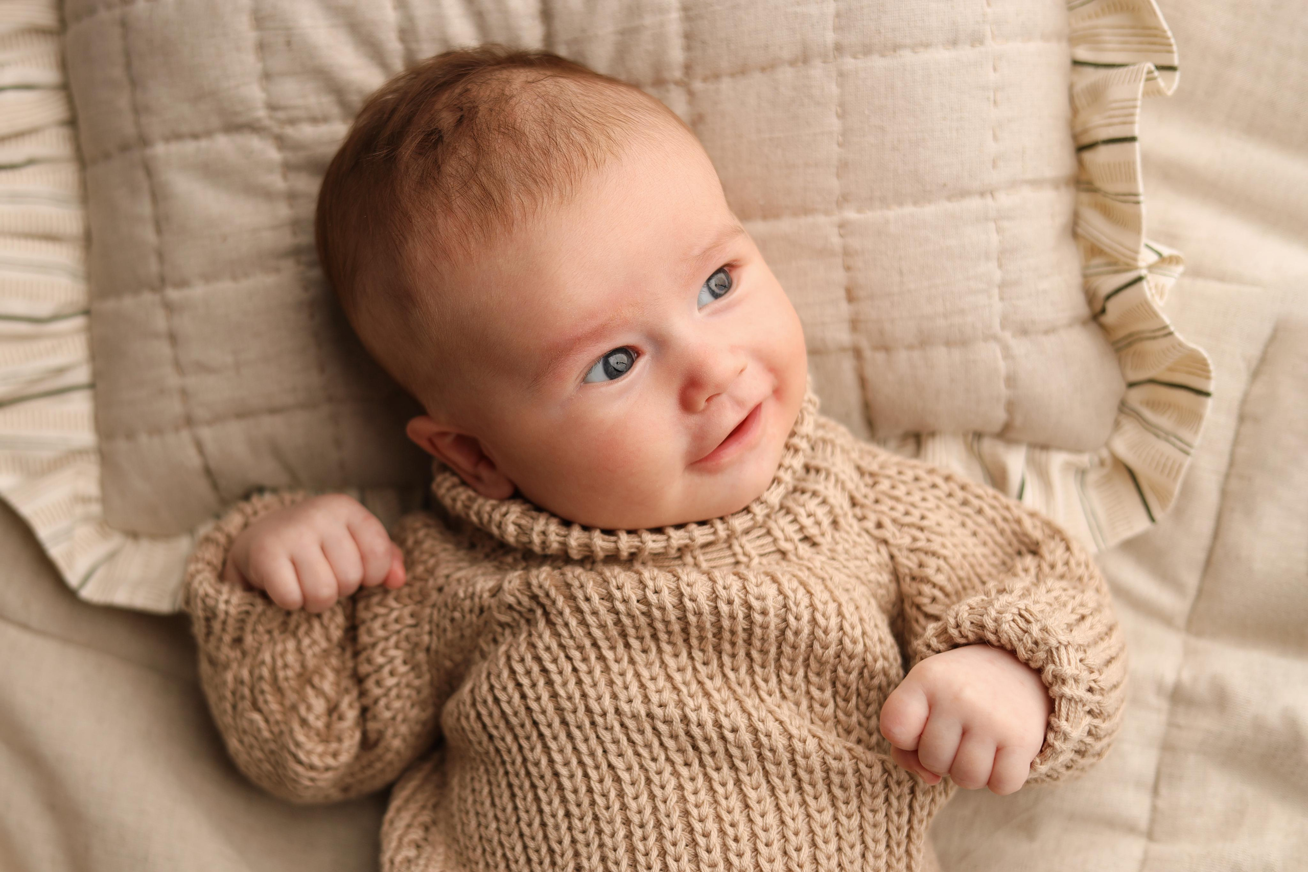 Ньюборн съемка мальчика Левы, 3 месяца. Фотограф новорожденных Москва. Ньюборн фотограф Москва