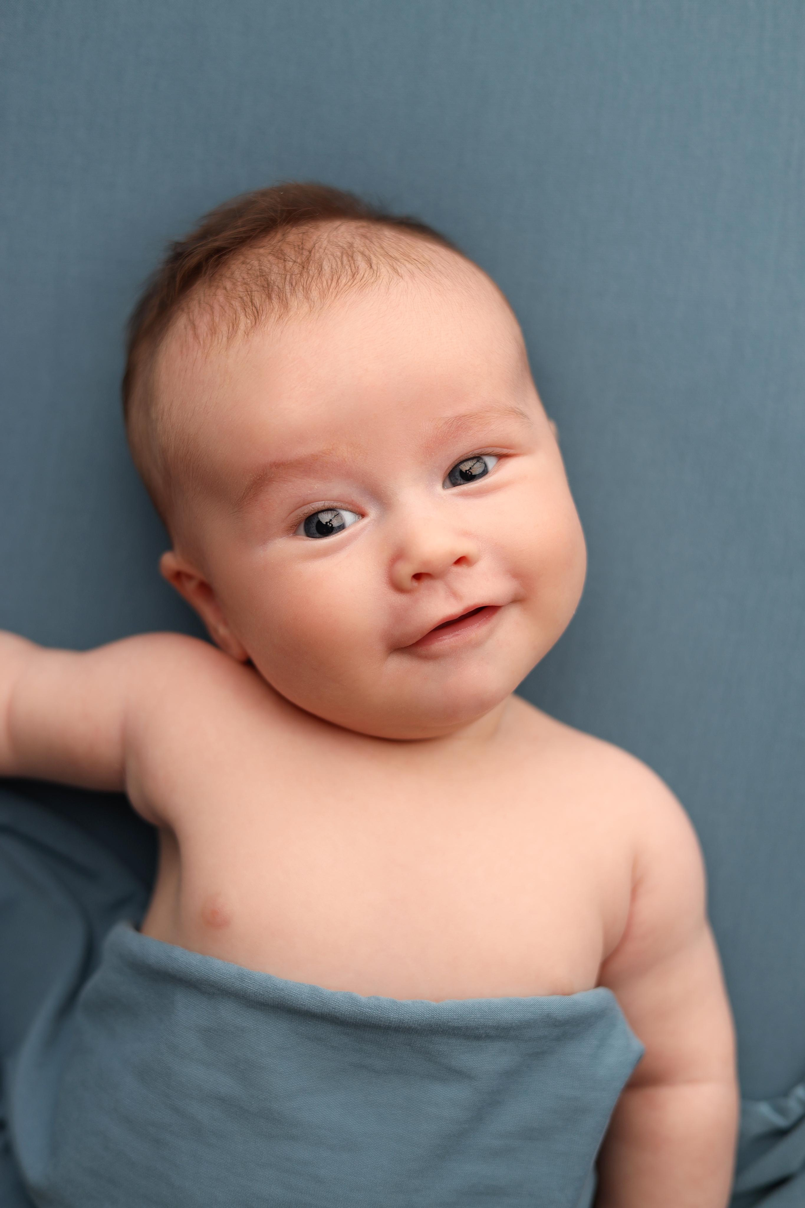 Ньюборн съемка мальчика Левы, 3 месяца. Фотограф новорожденных Москва. Ньюборн фотограф Москва