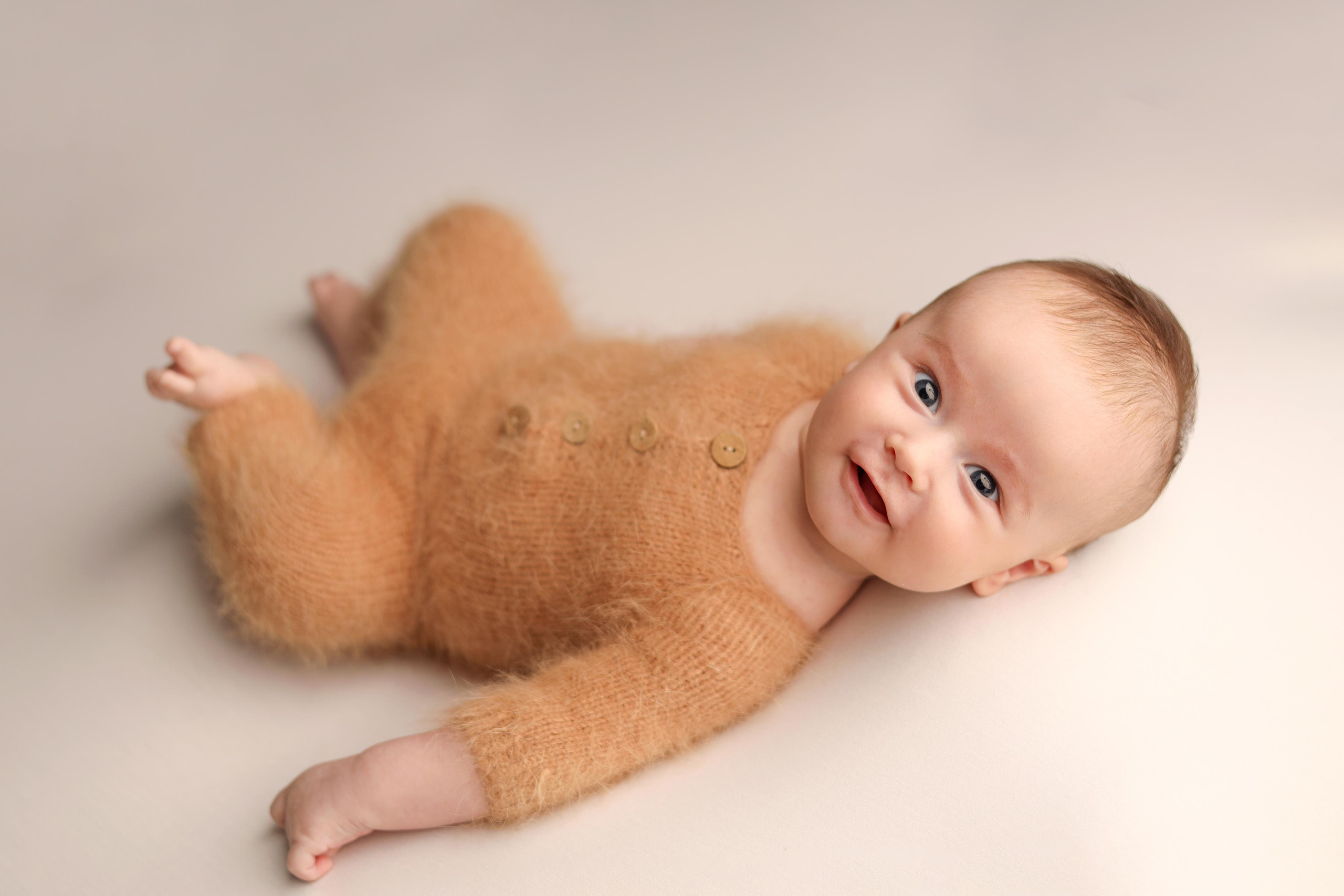 Ньюборн съемка мальчика Левы, 3 месяца. Фотограф новорожденных Москва. Ньюборн фотограф Москва