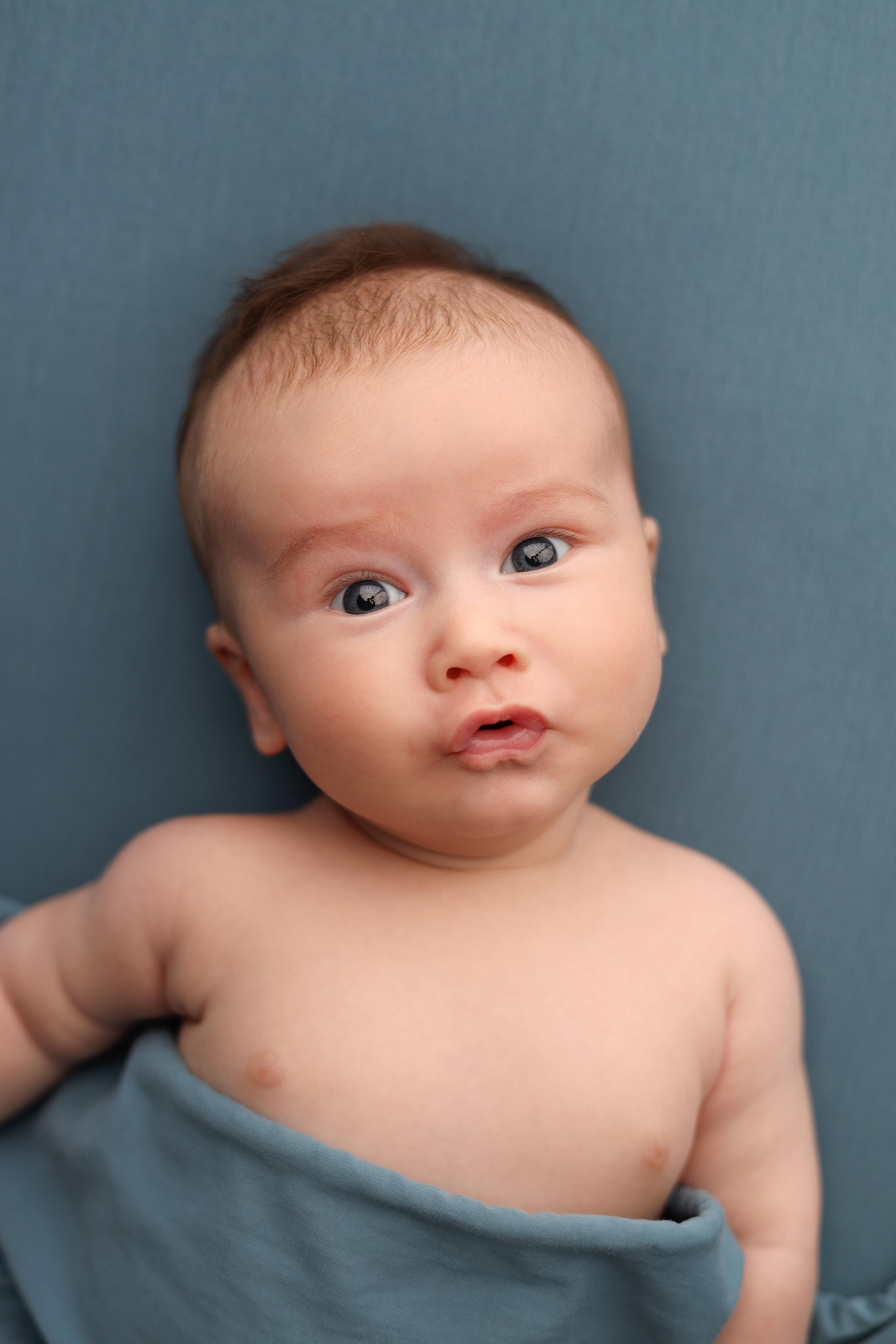 Ньюборн съемка мальчика Левы, 3 месяца. Фотограф новорожденных Москва. Ньюборн фотограф Москва