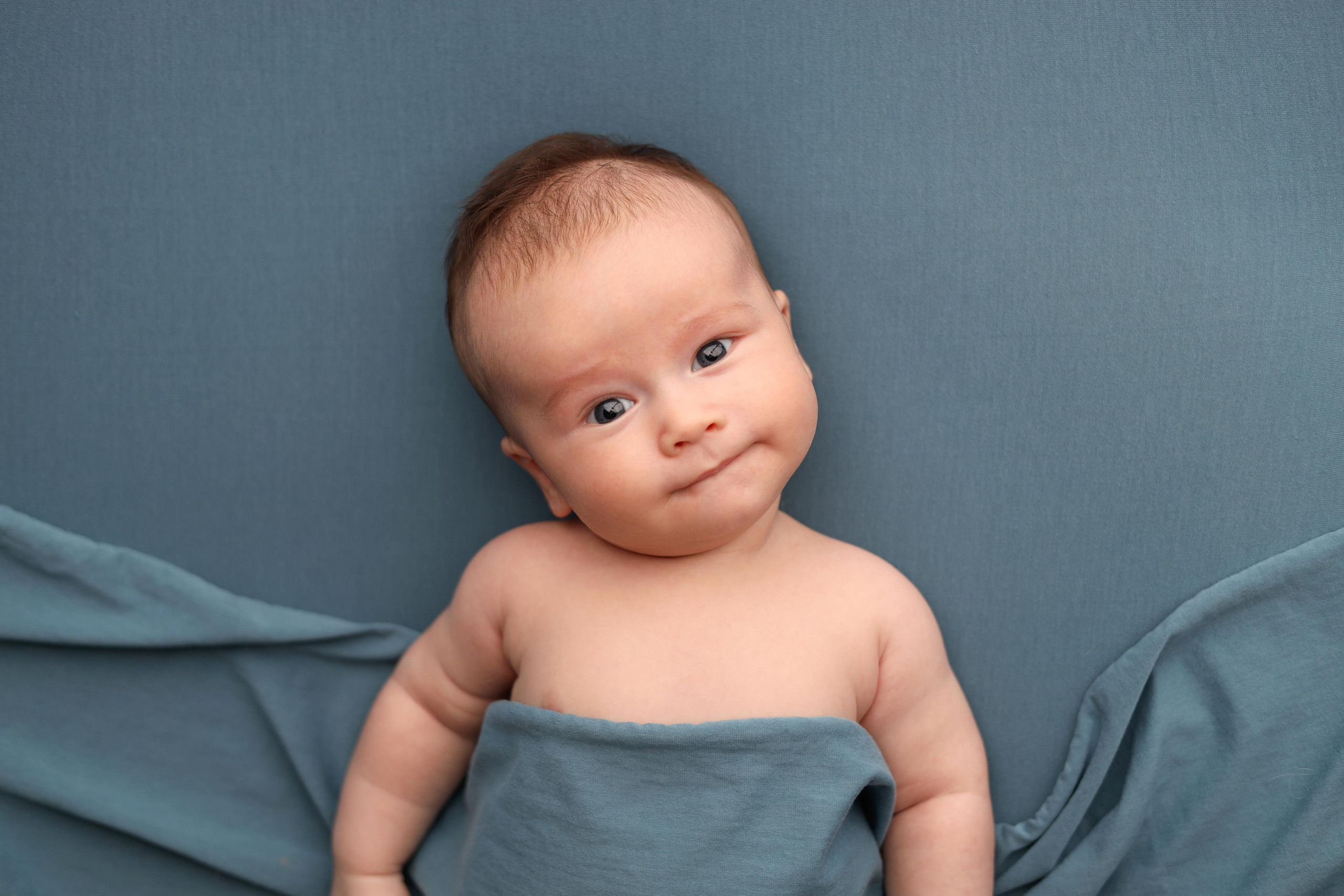 Ньюборн съемка мальчика Левы, 3 месяца. Фотограф новорожденных Москва. Ньюборн фотограф Москва