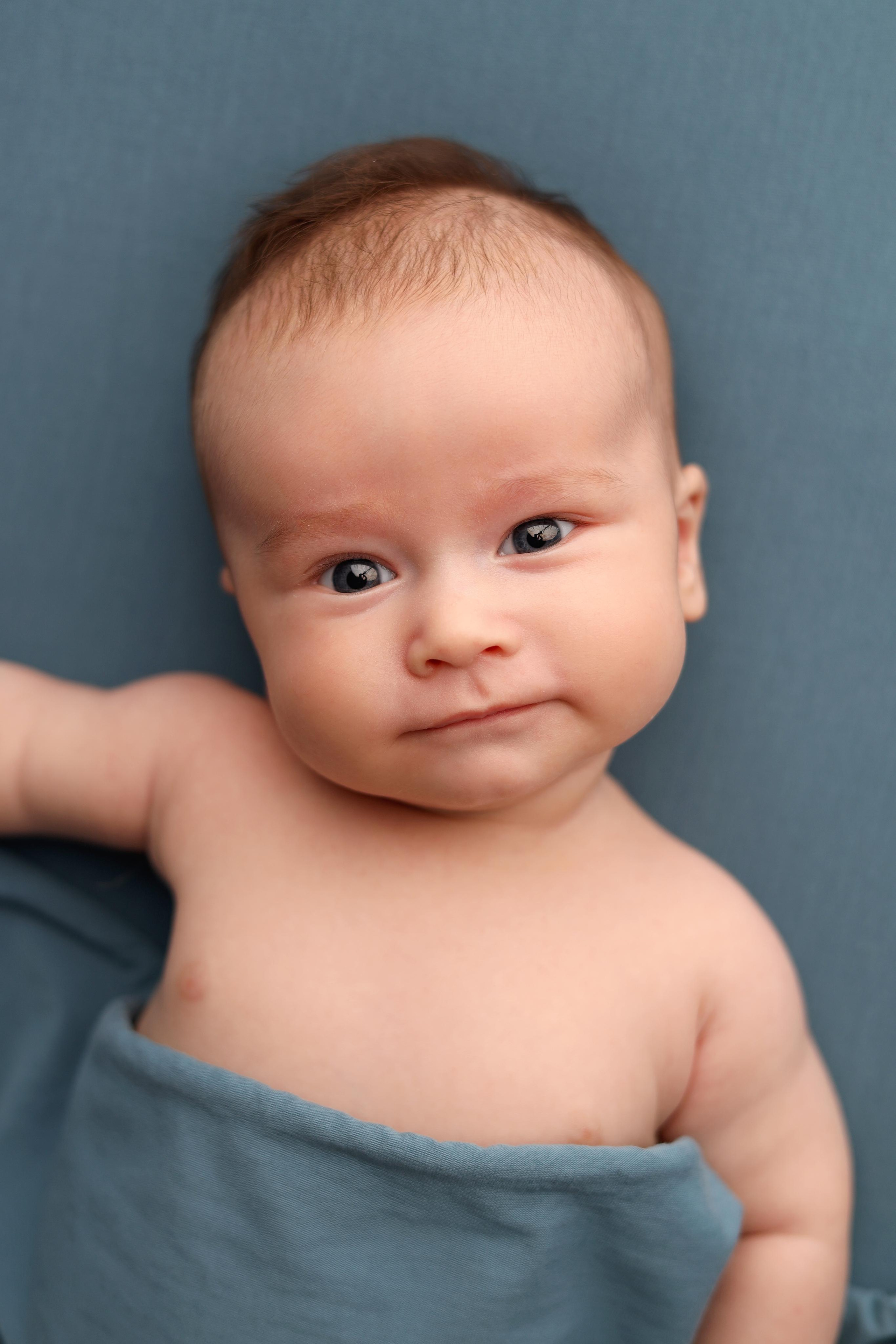 Ньюборн съемка мальчика Левы, 3 месяца. Фотограф новорожденных Москва. Ньюборн фотограф Москва