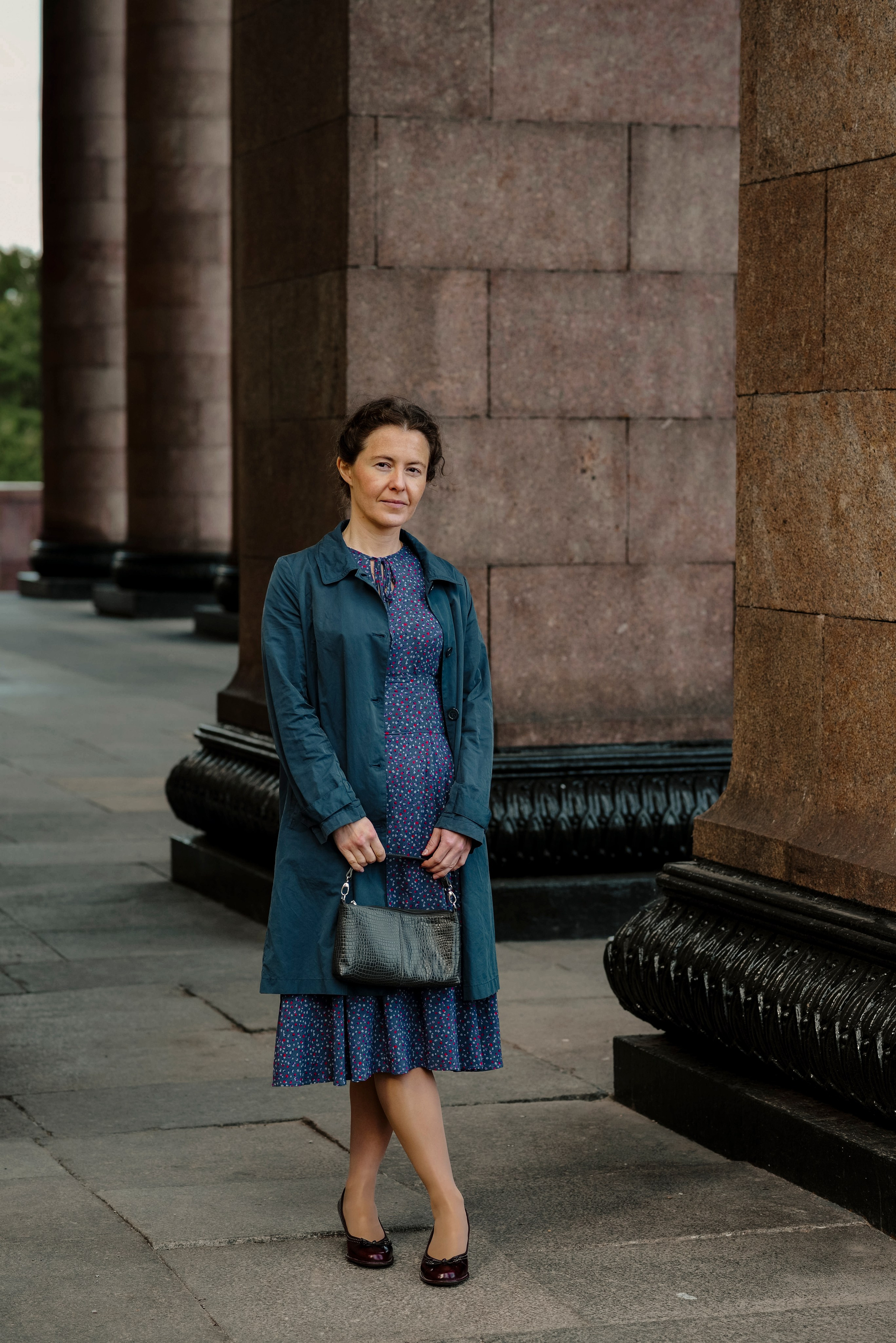 Ретро прогулка на Воробьевых горах. Фотограф Москва: тематическая фотосессия с подбором образа