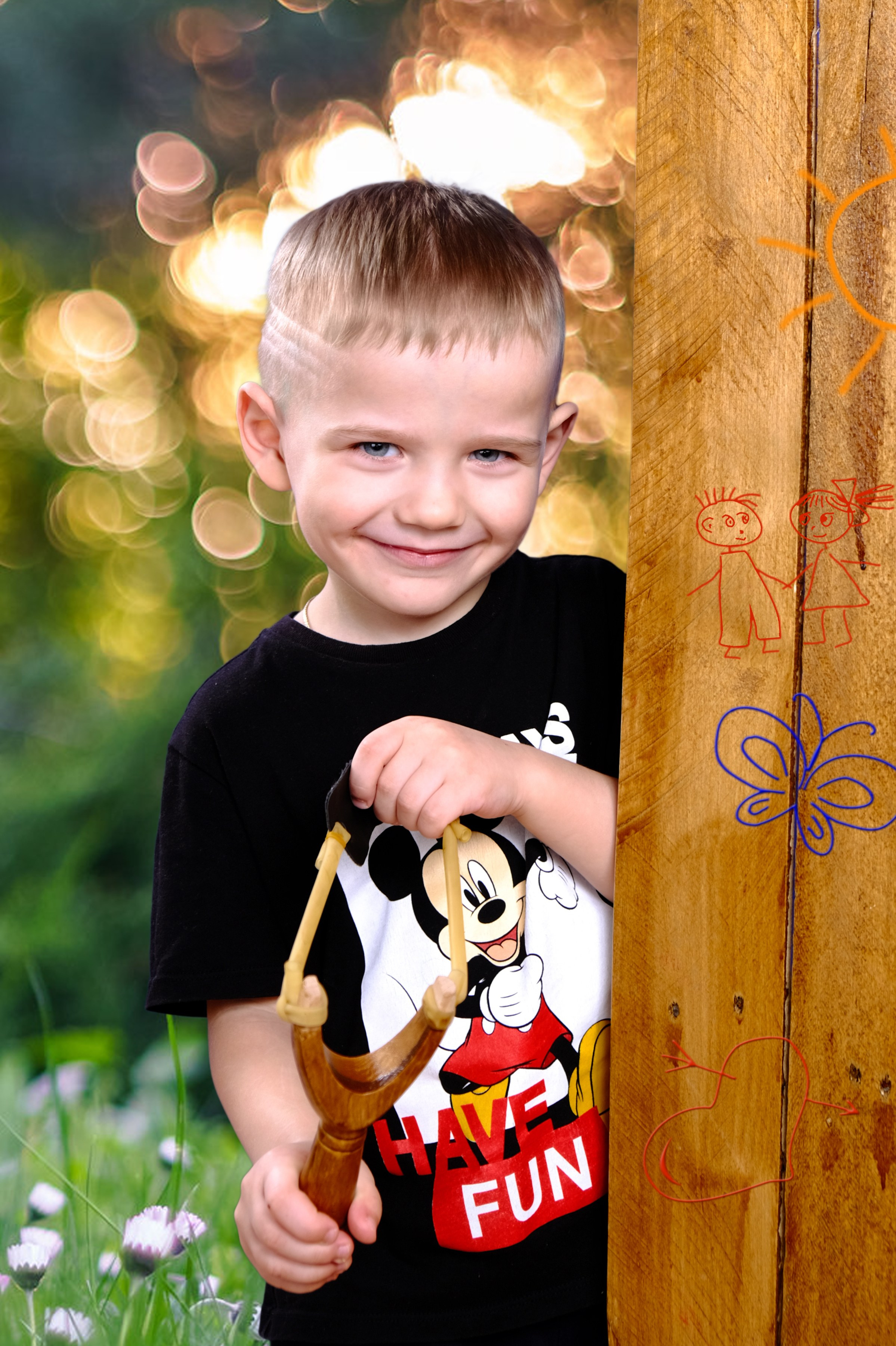 На самокате. ФотоАрт