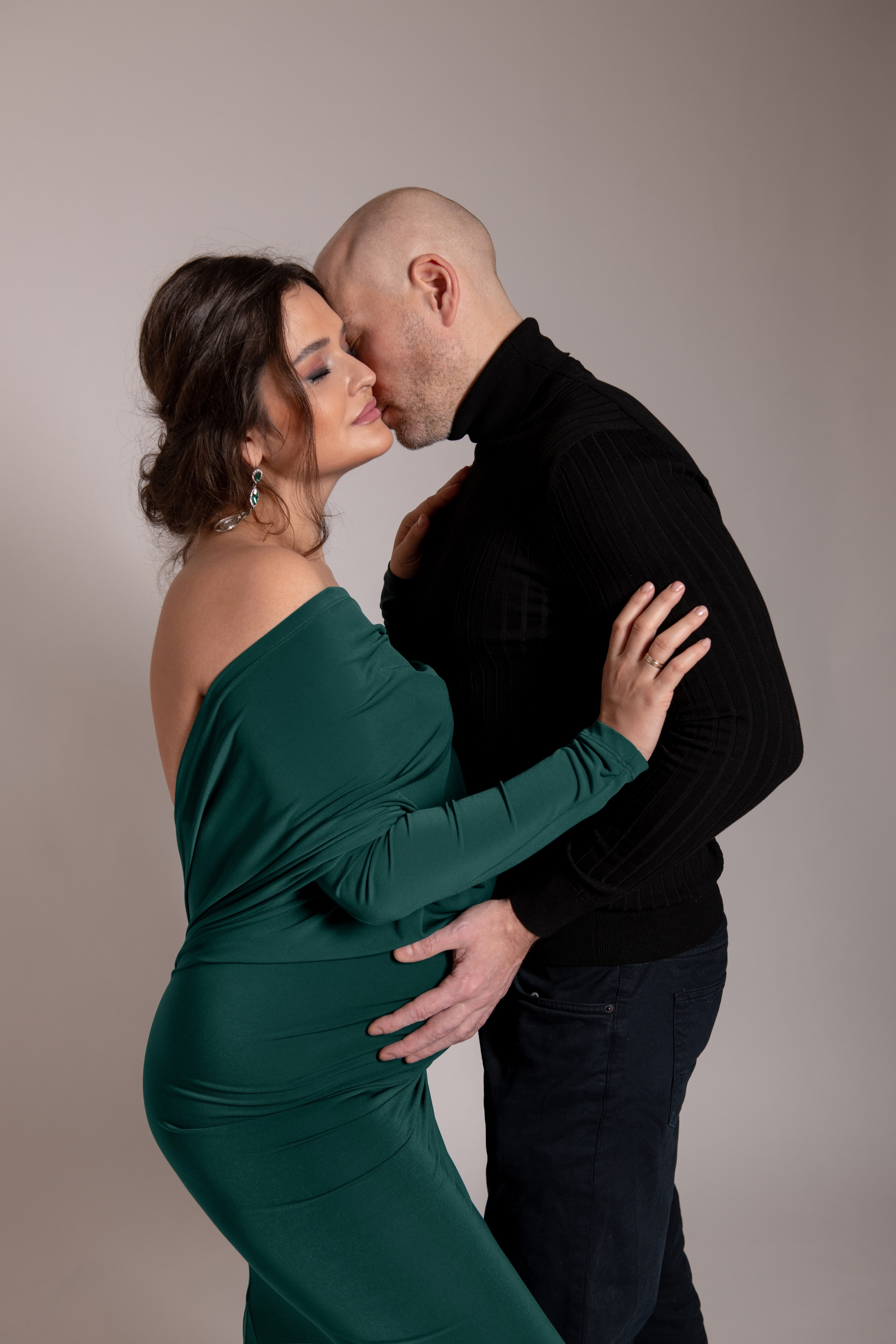 С супругом в минимализме. Фотосессия беременности — Крылова Натали — Москва