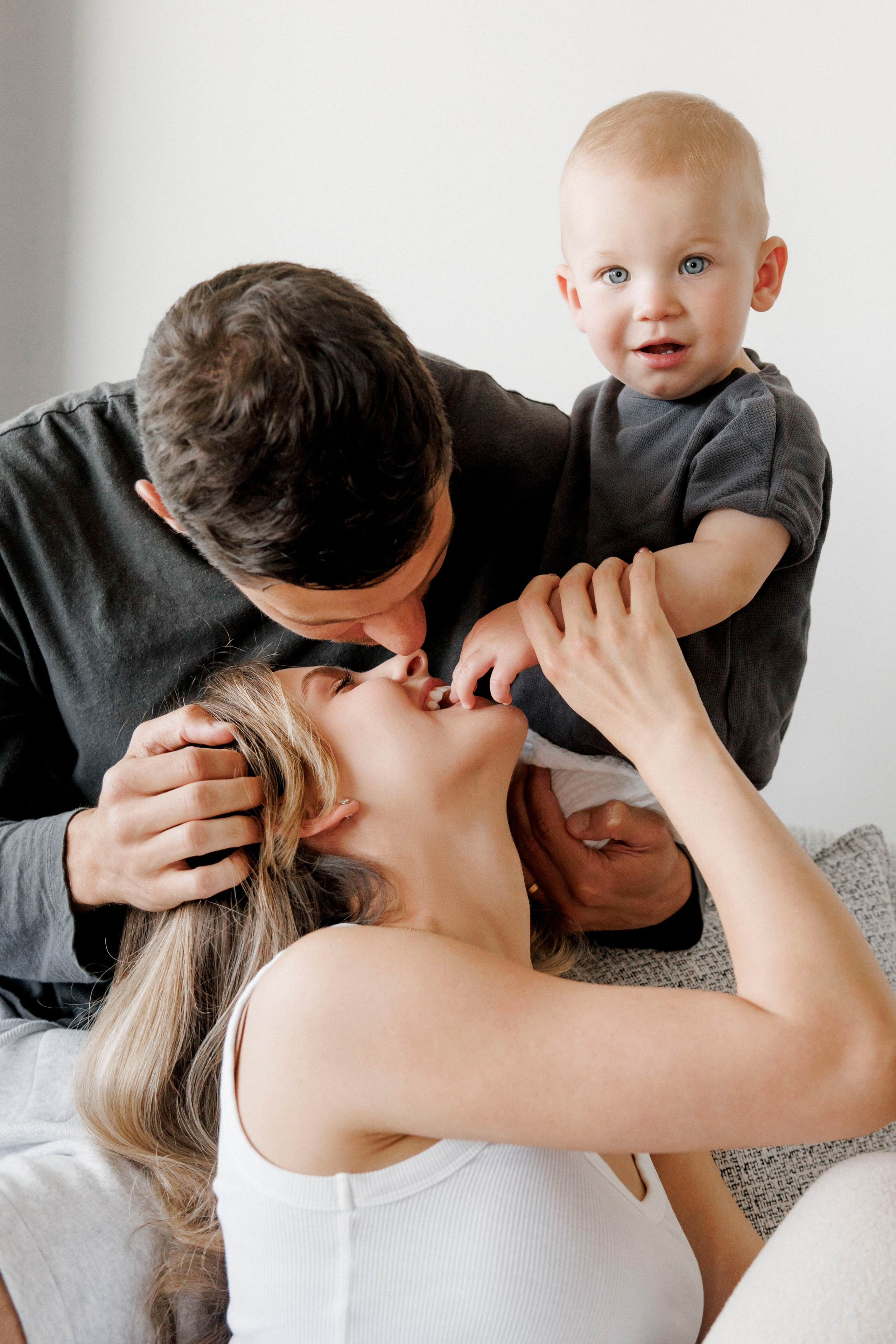 One year old at home. Wedding and family photographer
