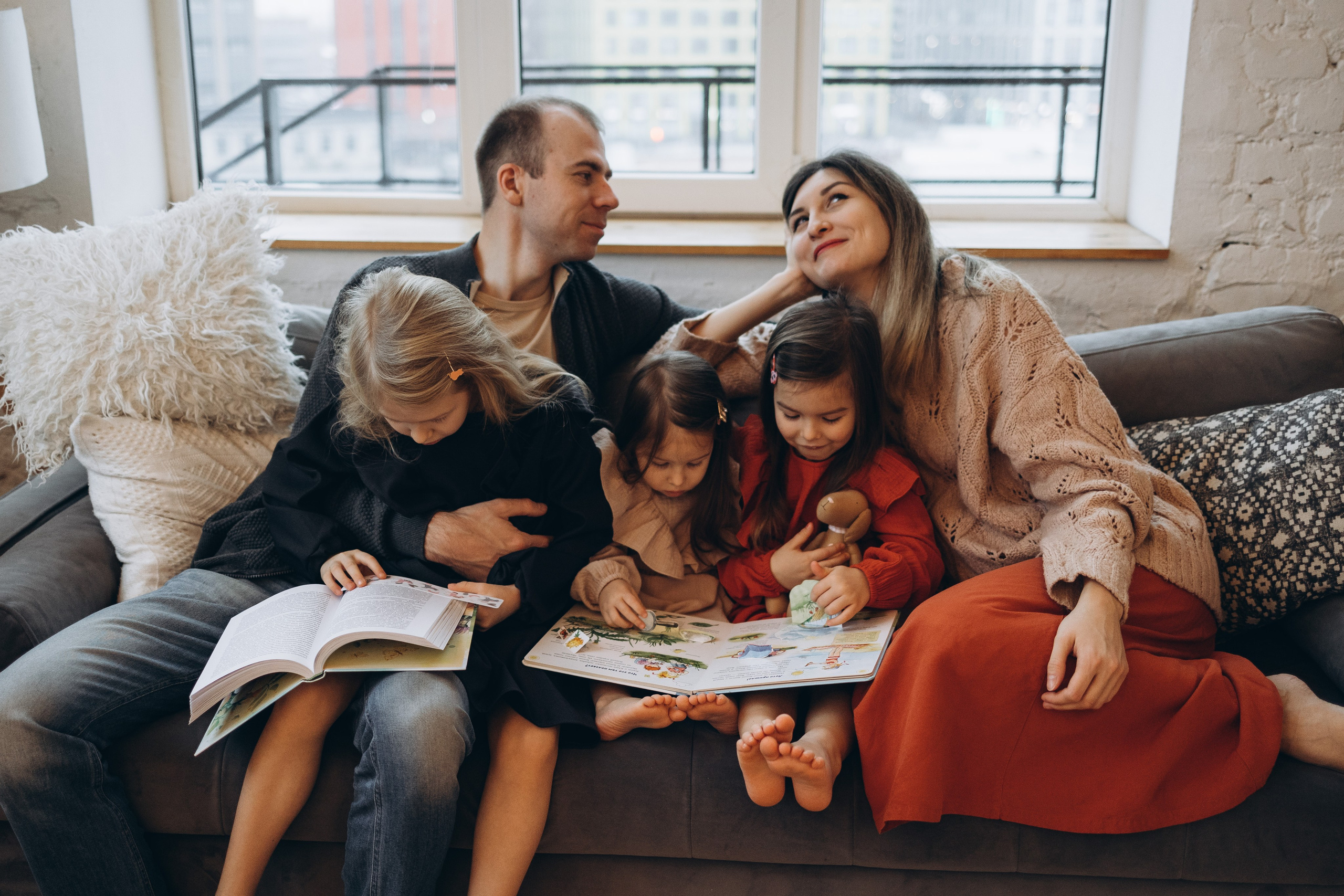 Эля, Вася, Алиса, Ева, Мира. Семейный фотограф в Москве Виктория Ястребинская