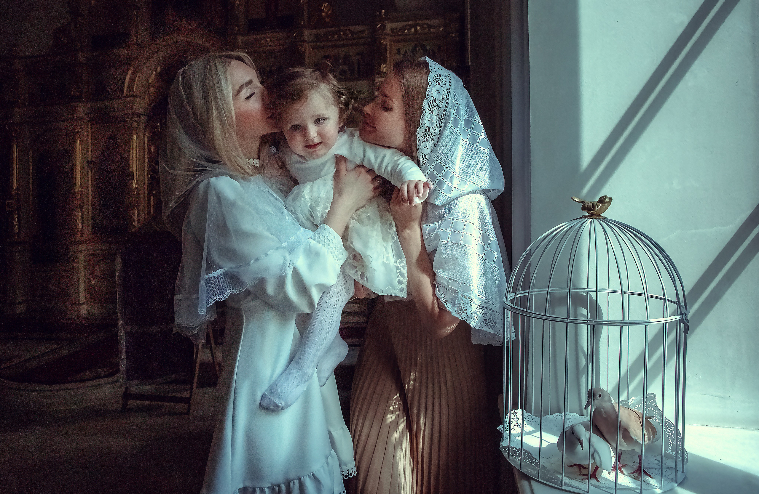 ТАИНСТВО КРЕЩЕНИЯ МЕЛАНИИ И АНАСТАСИИ. Фотограф на крестины