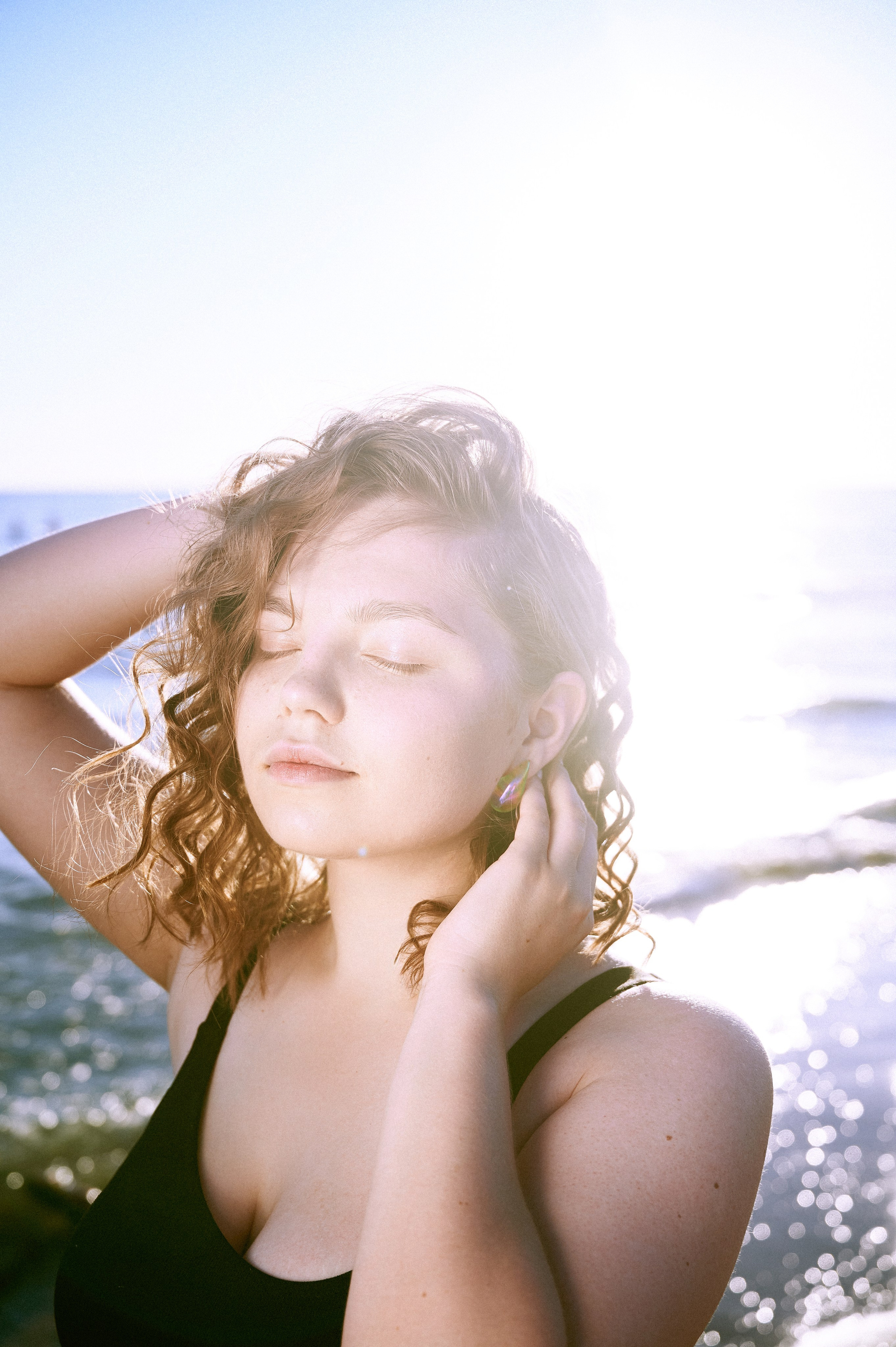 Пляжная фотосессия для модели Есения. Портретный, fashion фотограф в Москве Инга Сергеева