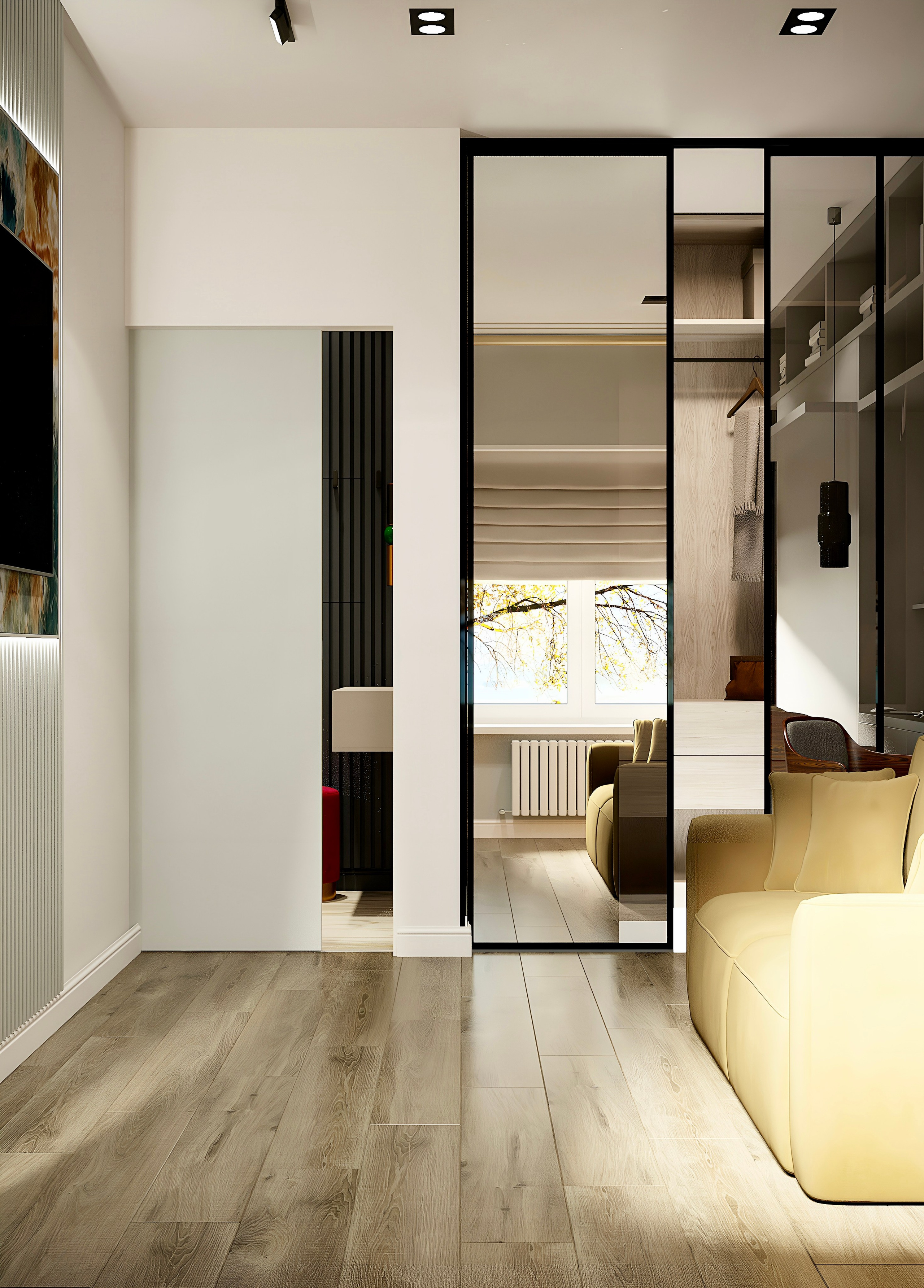 Функциональная однушка. Батракова Наталья дизайнер интерьеров Санкт-Петербург Москва Архангель