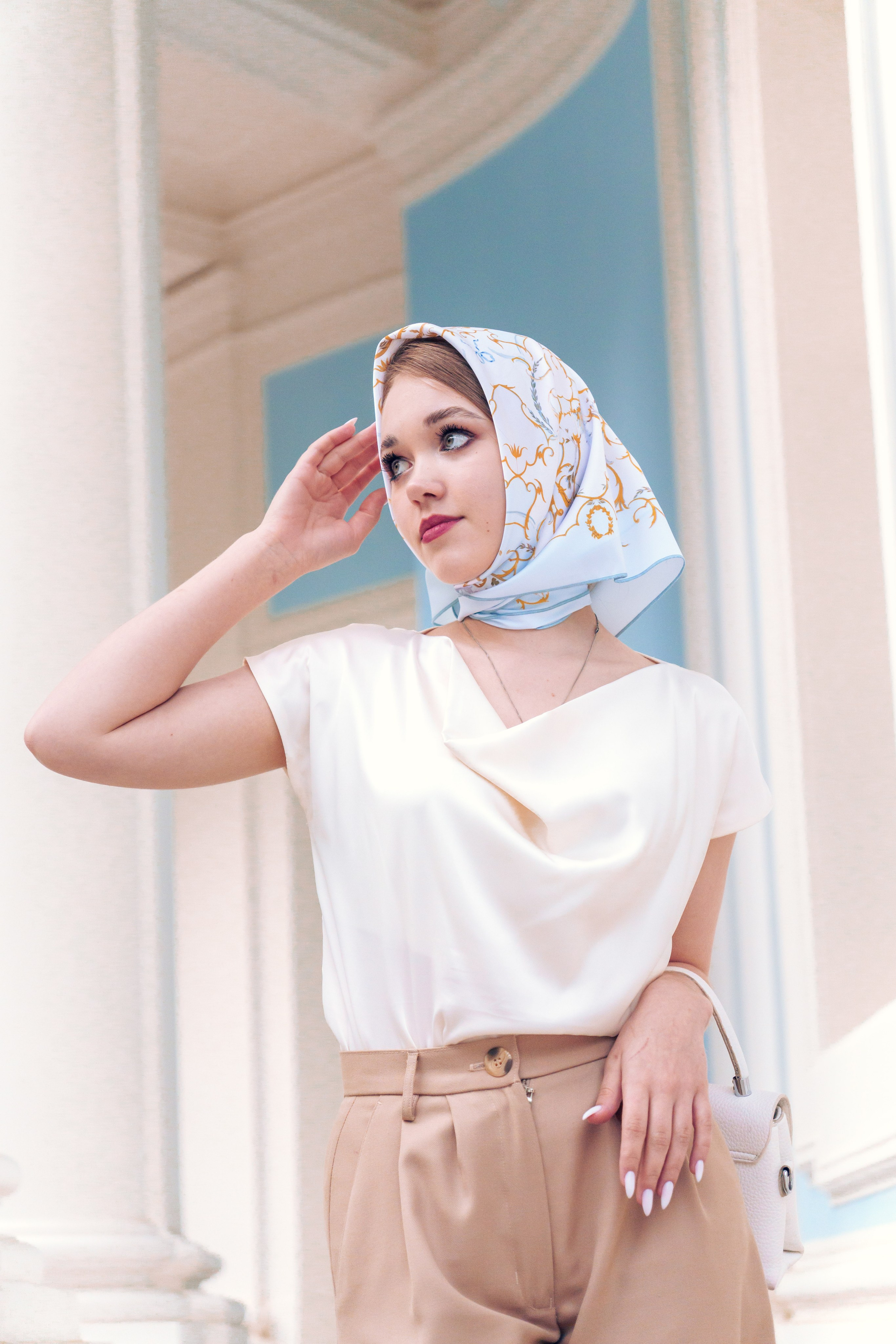 Коллекция платков Дарьи Ильичевой. Фотограф в Санкт-Петербурге Ибрагимова Алина