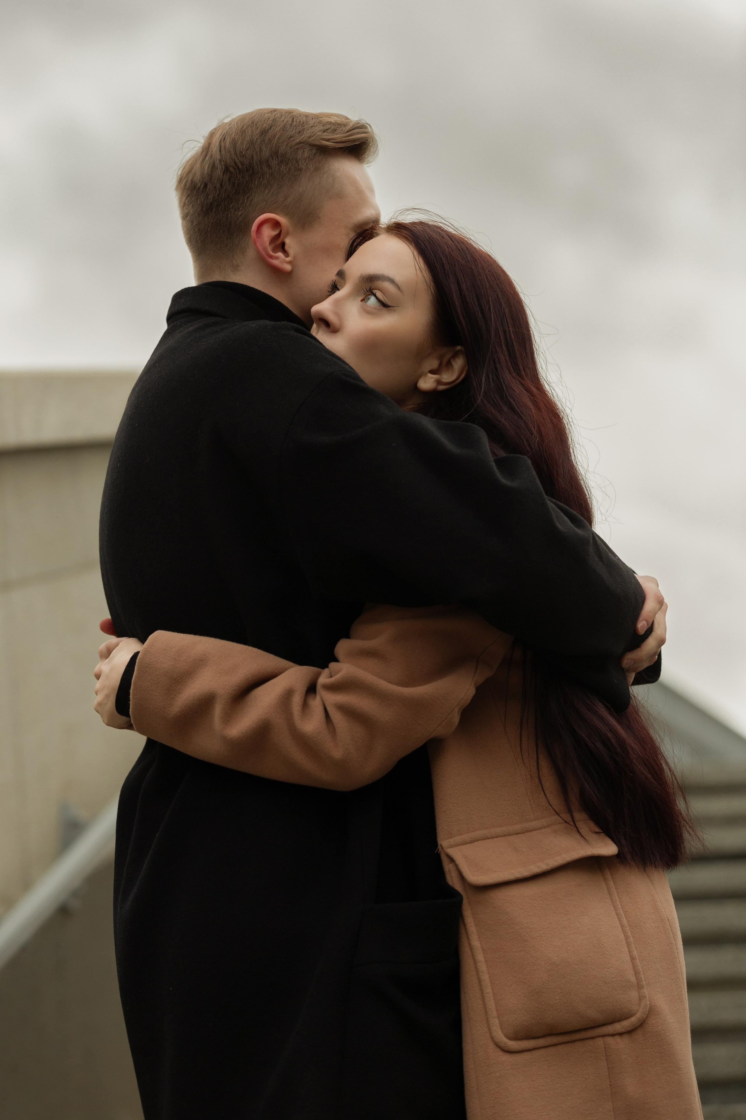 Тёплая love story на улице.