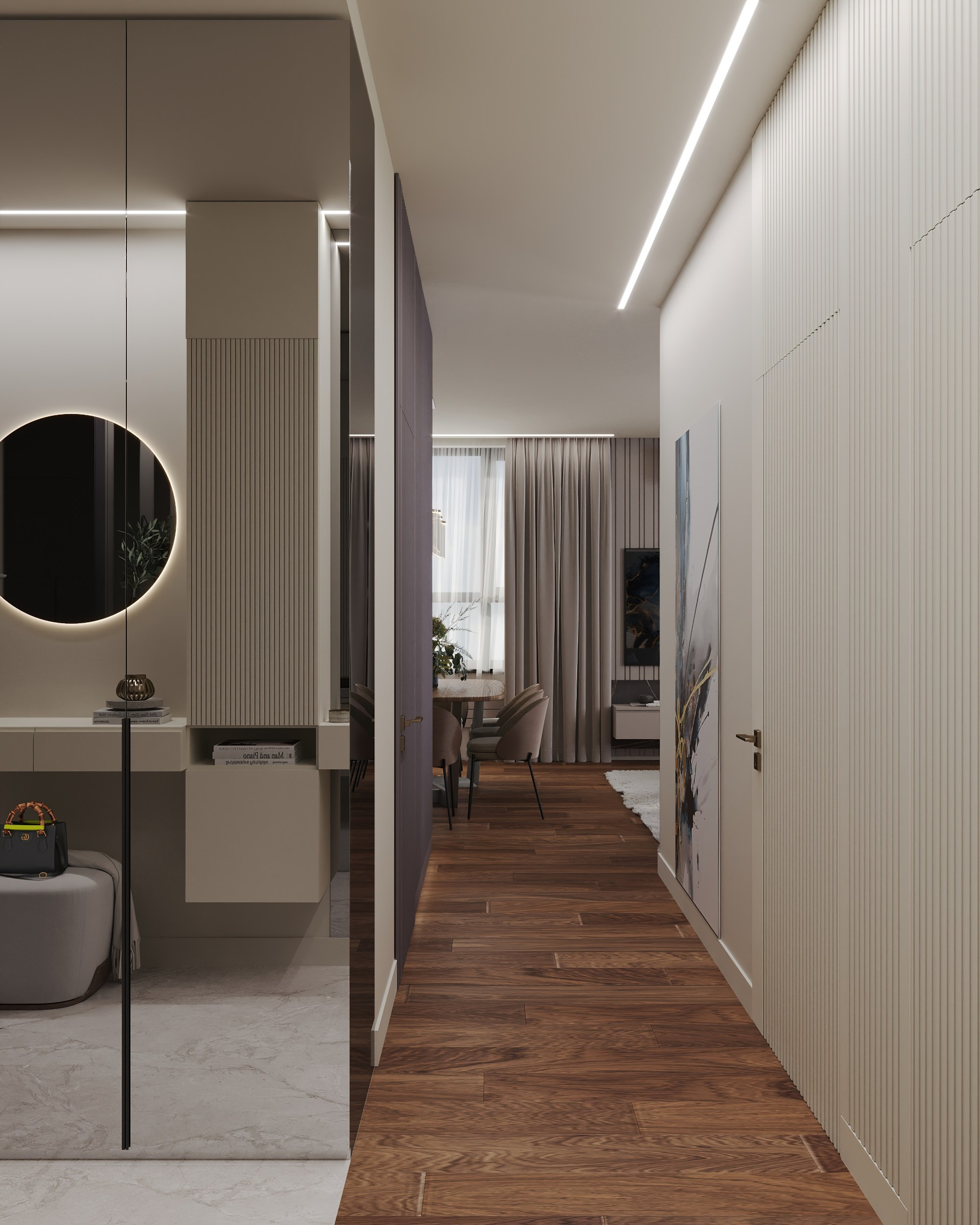 4-х комнатная квартира в Москве. Интерьерный 3Д Визуализатор Маргарита Оберемко