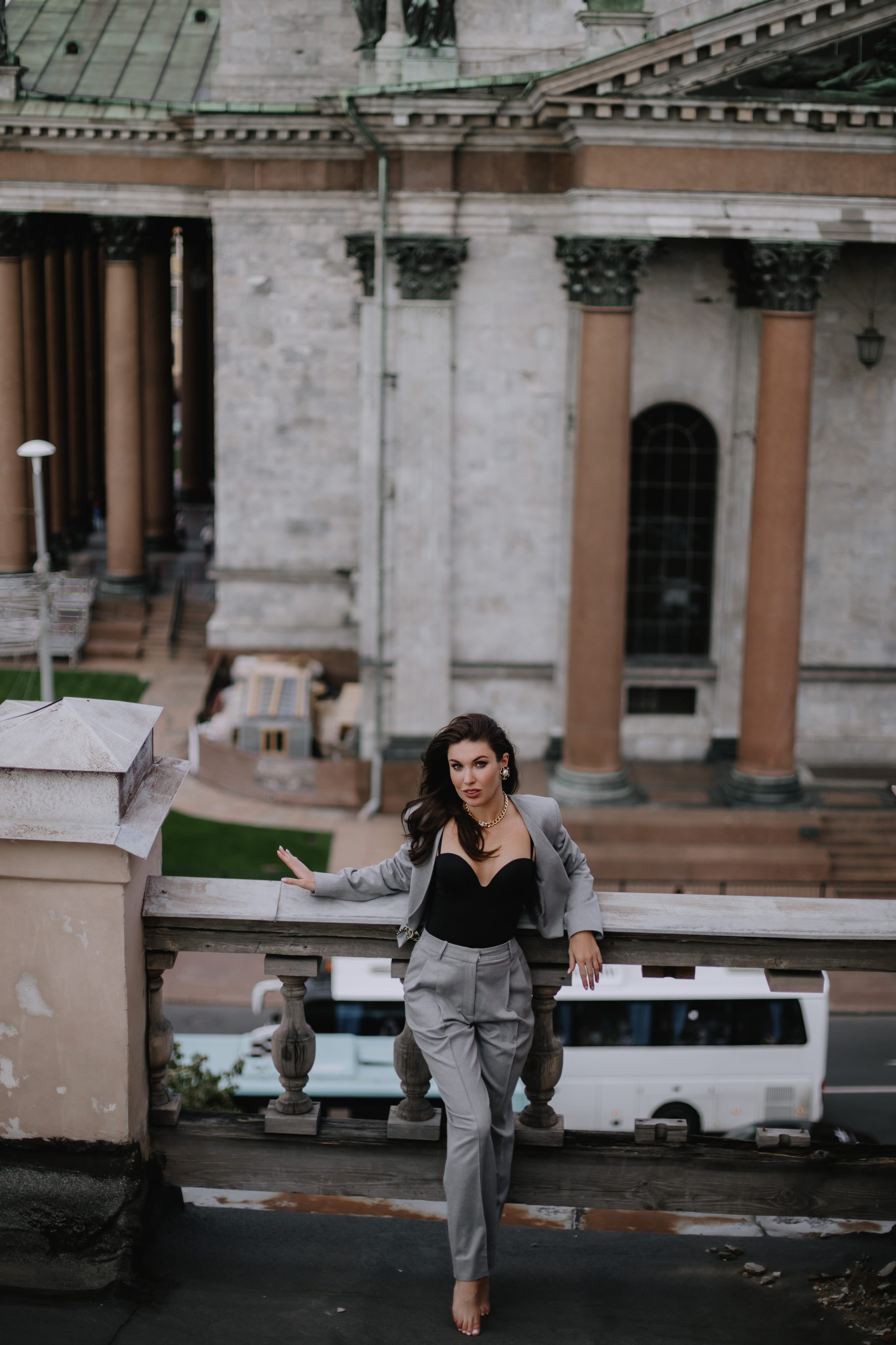 Вероника (съемка на крыше). Фотограф в Москве и Санкт-Петербурге Дарина