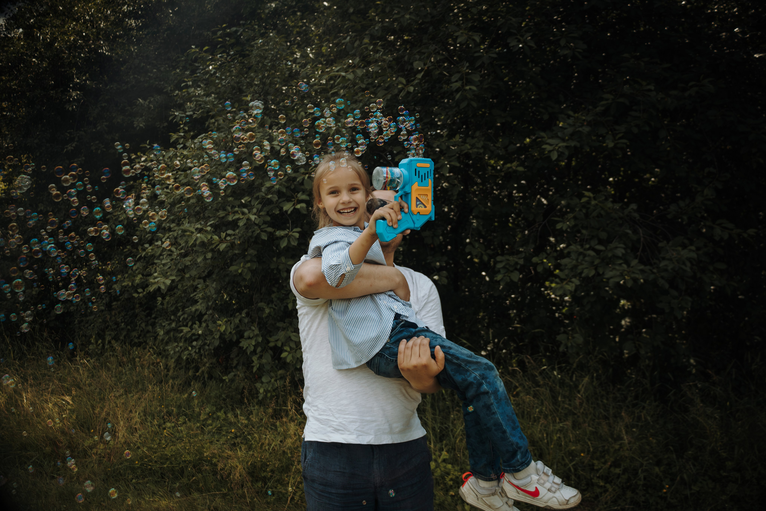 Семейная фотосессия с собаками в парке. Фотограф-анималист в Москве Екатерина Тихонова