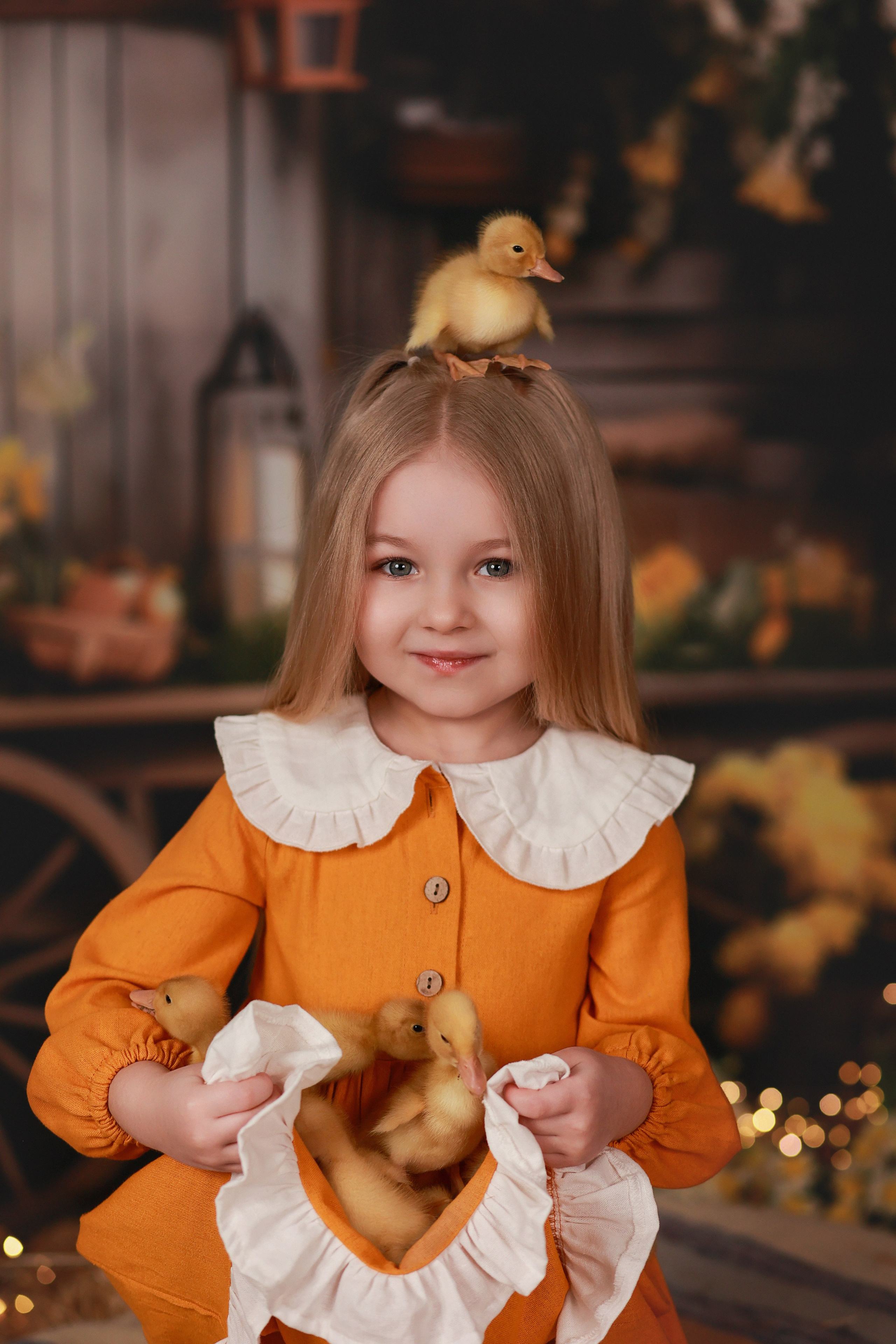 «Светлая Пасха» с утятами. Детский семейный фотограф Краснодар