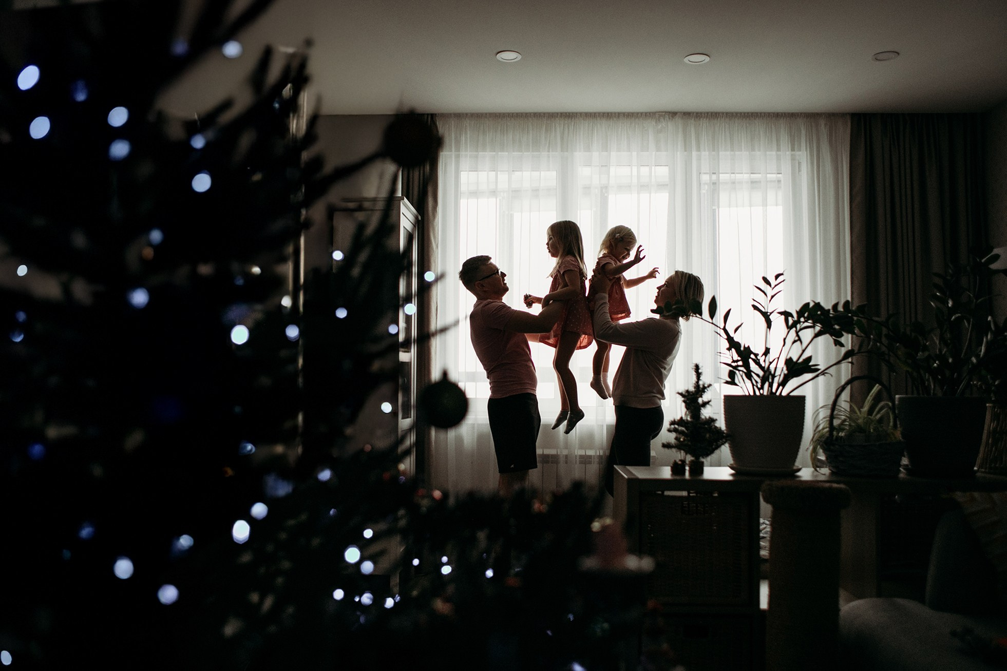 Семейная новогодняя фотосессия. Свадебный фотограф в Москве Аля Загирова